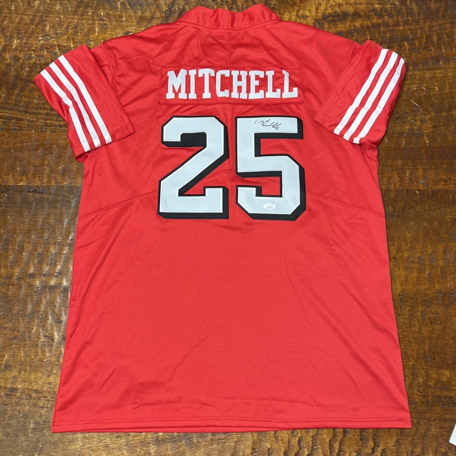Elijah Mitchell Signed San Francisco 49ers Jersey JSA Coa Autographed