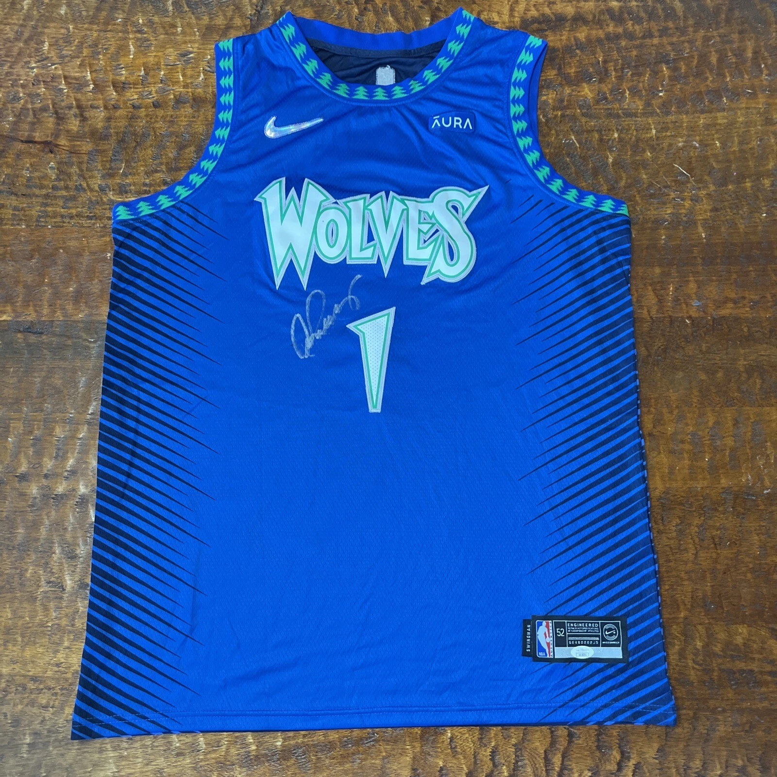 Alex Rodriguez Signed Minnesota Timberwolves Jersey JSA Coa Autographed