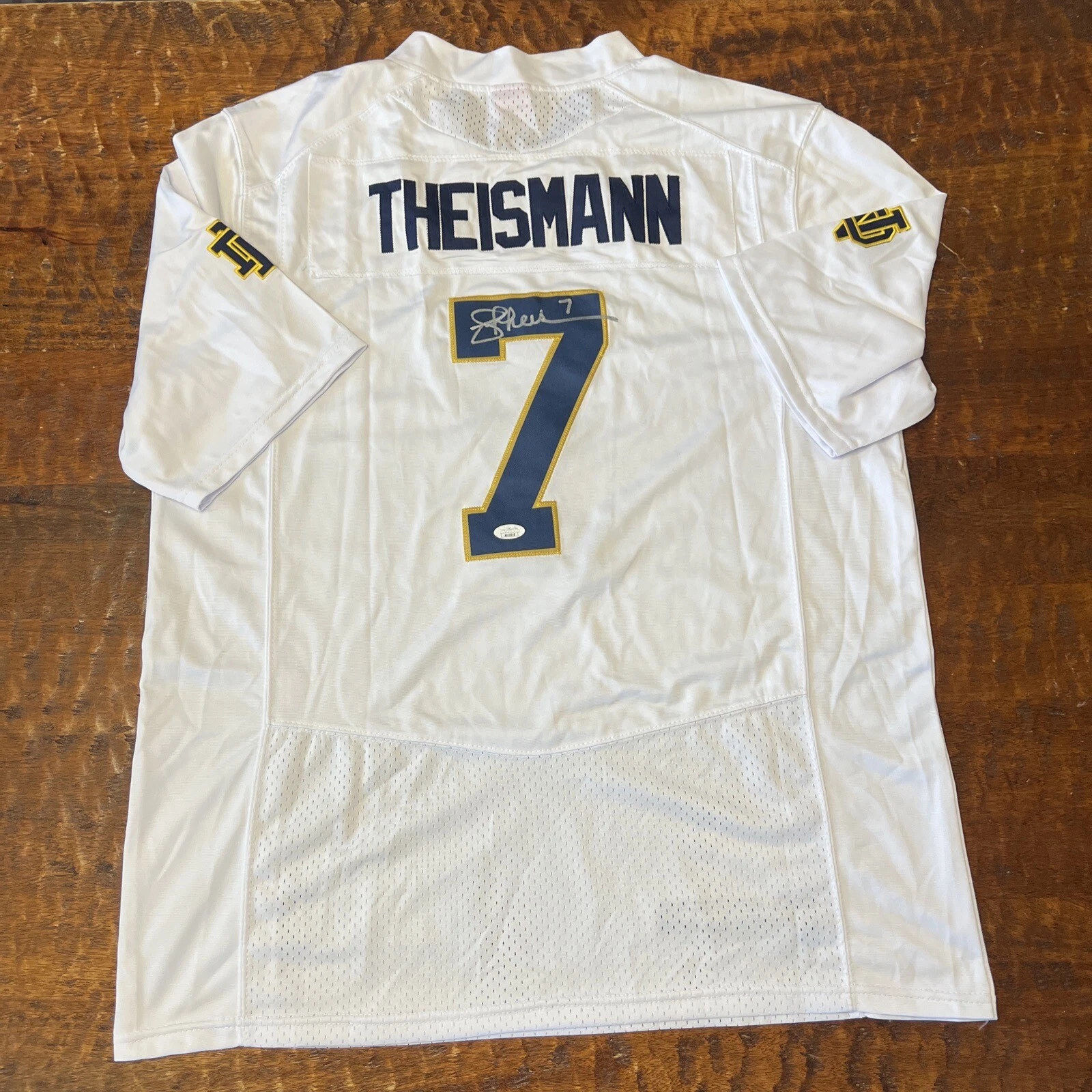 Joe Theismann Signed Notre Dame Fighting Irish Jersey JSA Coa Autographed