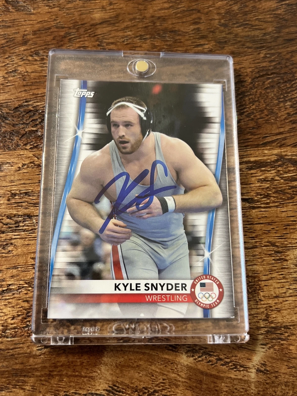 Kyle Snyder IP Signed Topps Card JSA Coa Autographed USA Wrestling