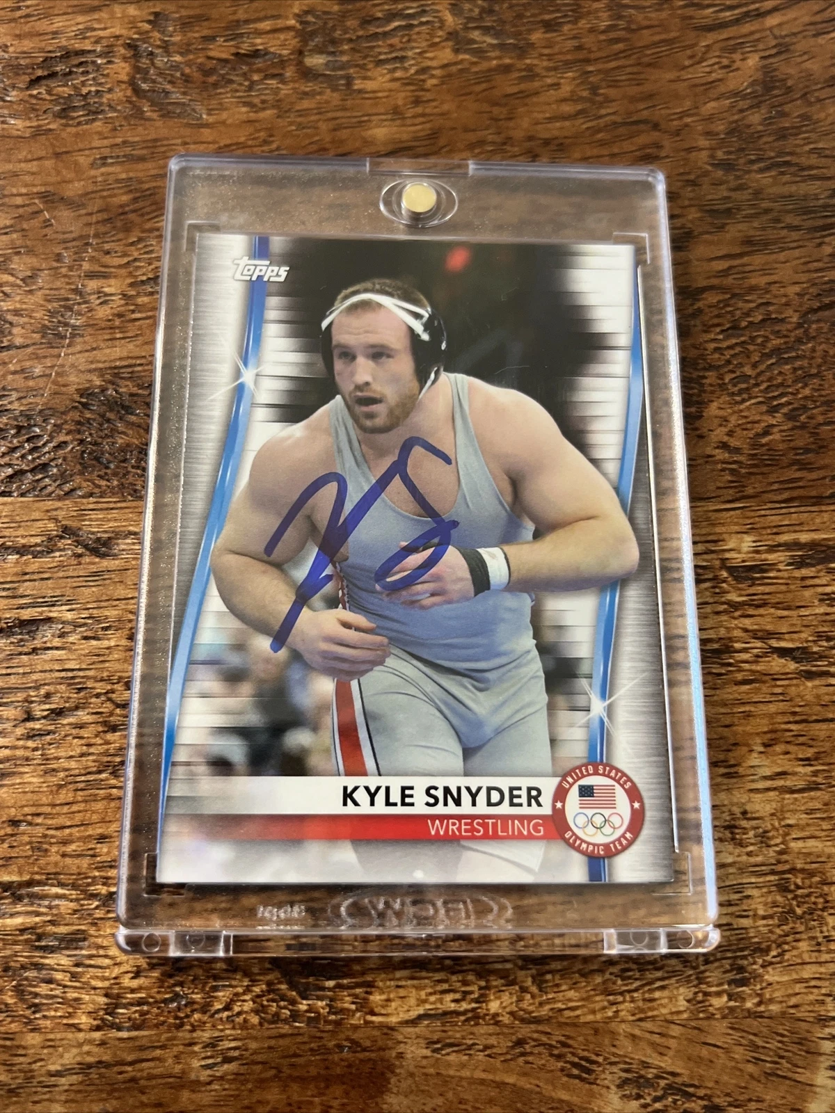 Kyle Snyder IP Signed Topps Card JSA Coa Autographed USA Wrestling