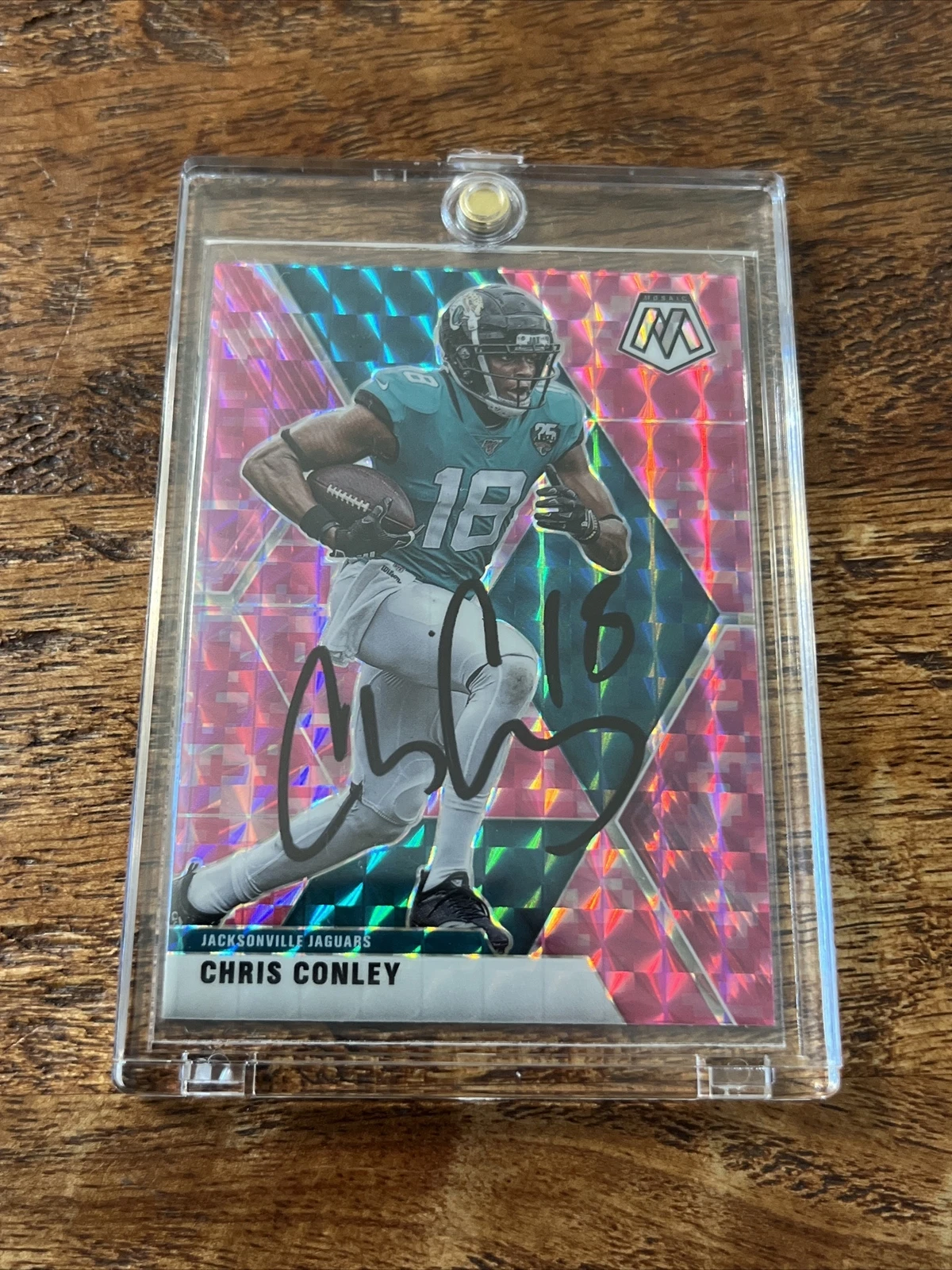 Chris Conley IP Signed Panini Mosaic Card JSA Coa Jaguars 49ers Autographed