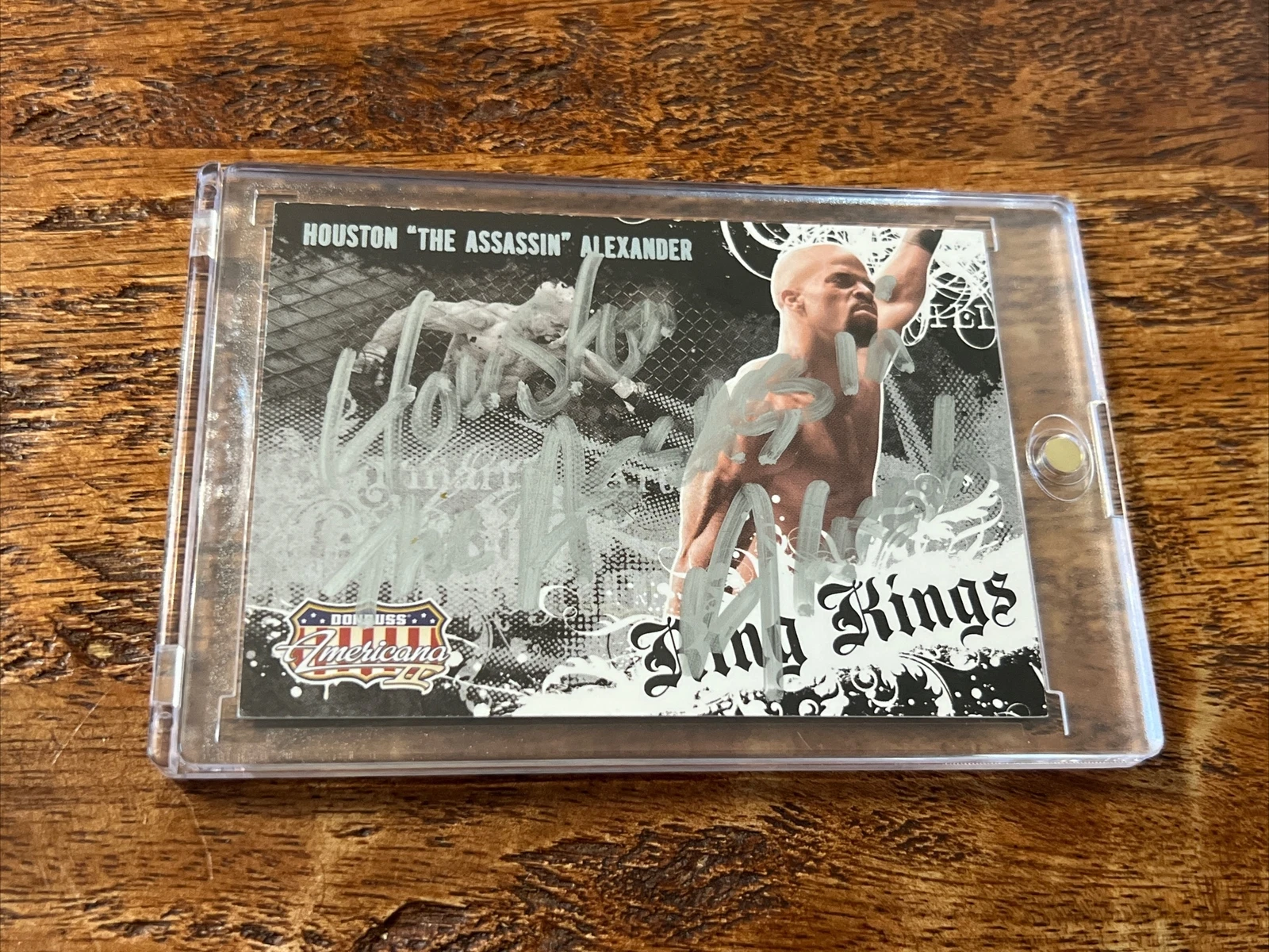 Houston Alexander IP Signed Donruss Americana II Card JSA Coa Autographed UFC