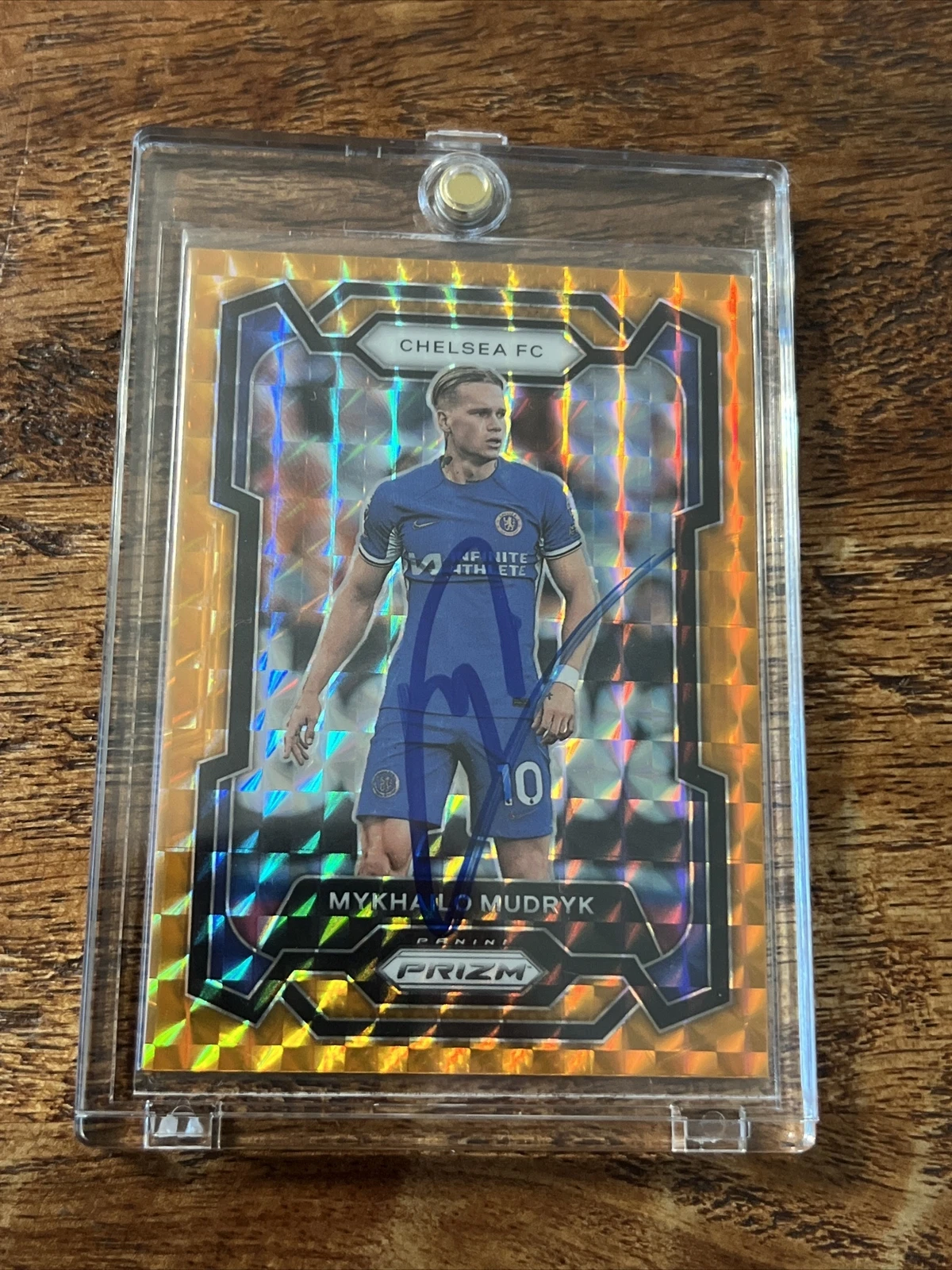 Mykhailo Mudryk IP Signed Prizm Soccer Card JSA Coa Chelsea FC Autographed
