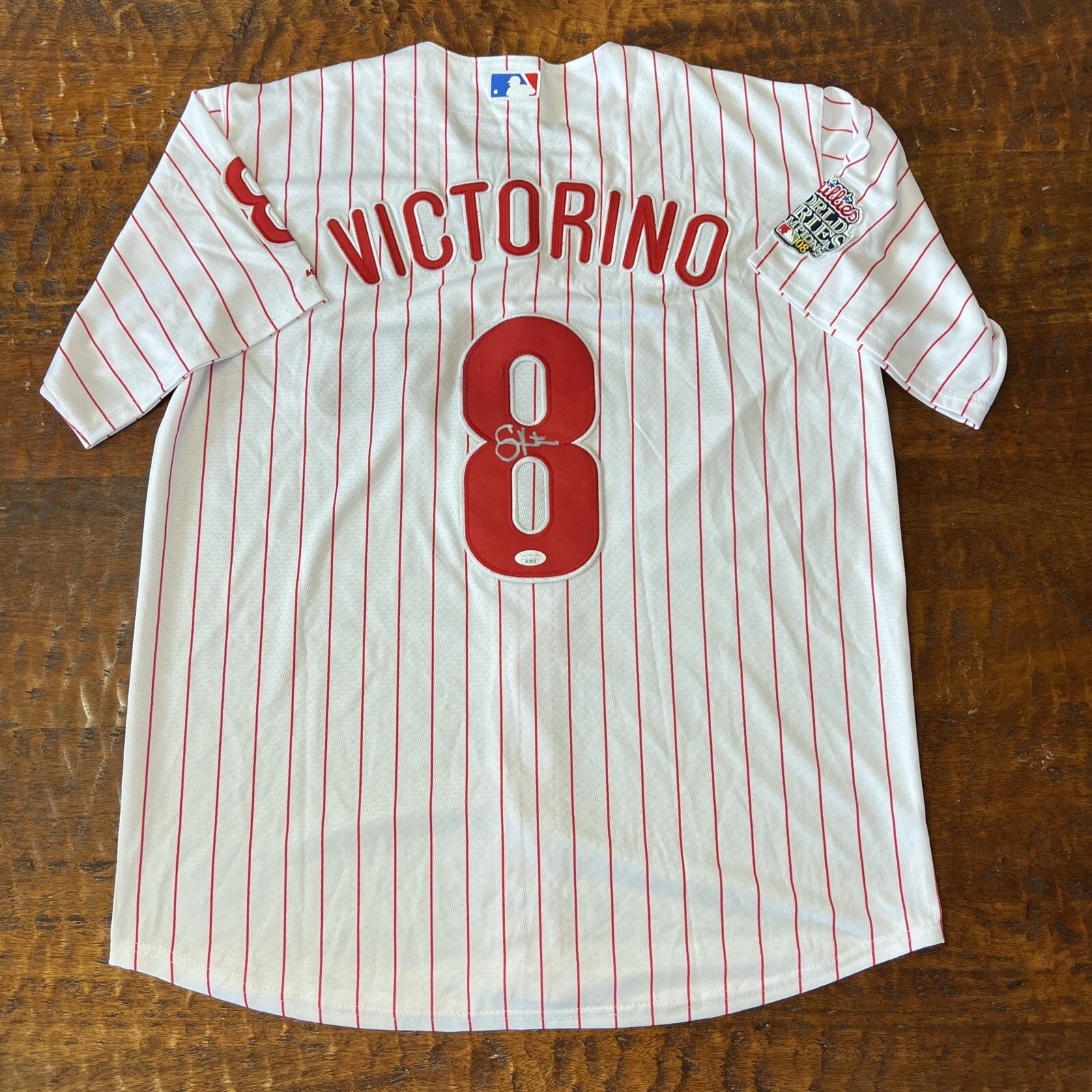 Shane Victorino Signed Philadelphia Phillies Jersey JSA Coa Autographed