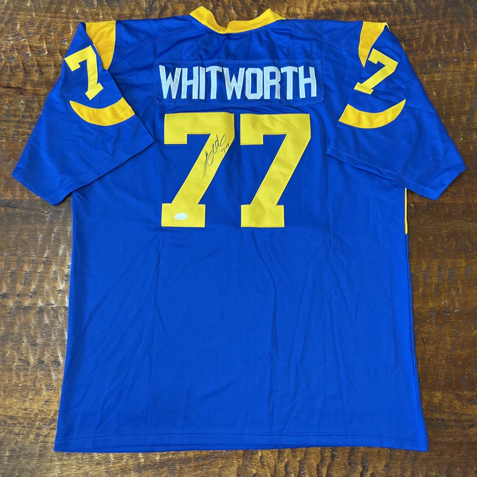 Andrew Whitworth Signed Los Angeles Rams Jersey JSA Coa Autographed