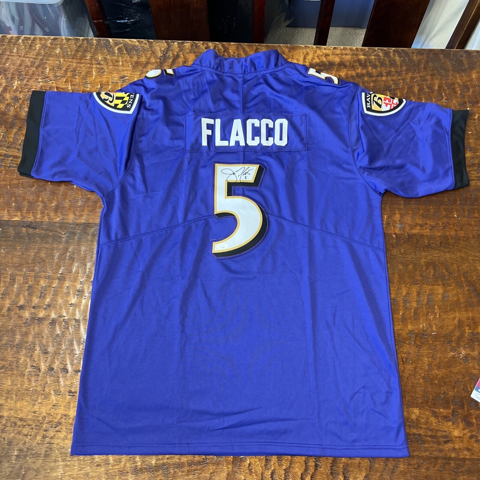 Joe Flacco Signed Baltimore Ravens Jersey JSA Coa Autographed