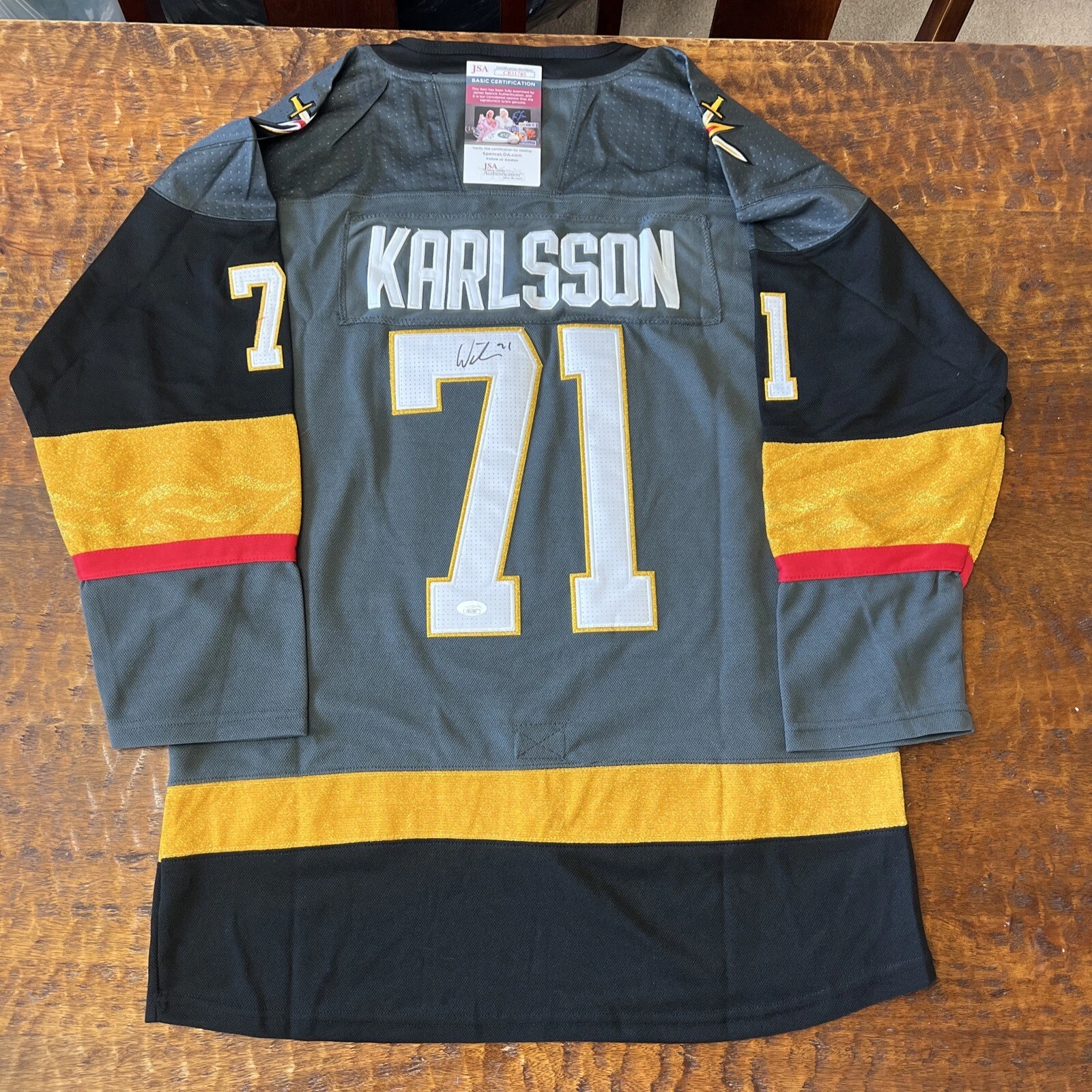 William Karlsson Signed Vegas Golden Knights Jersey JSA Coa Autographed