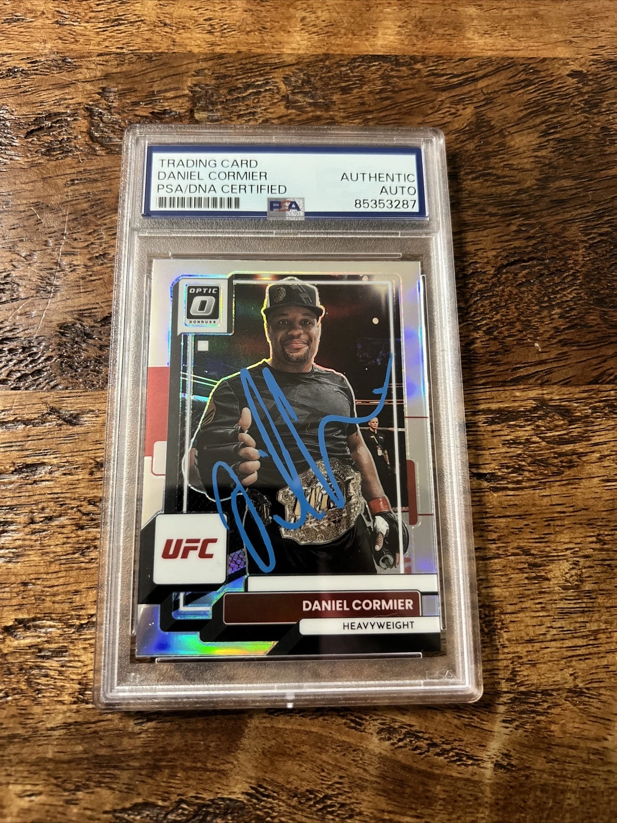 Daniel Cormier IP Signed Donruss Optic Card Psa Dna Coa Slab Autographed UFC