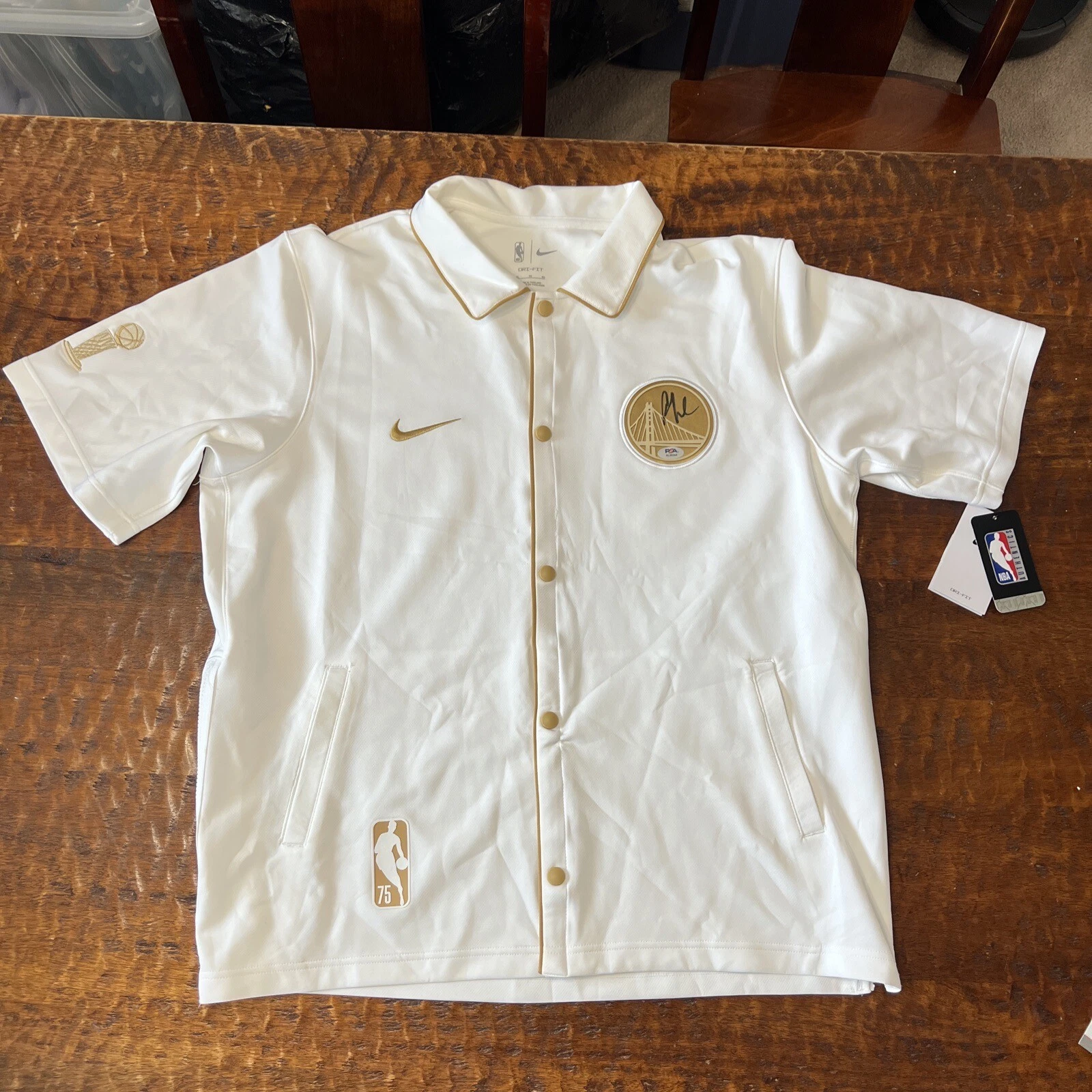 Andre Iguodala Signed Golden State Warriors Championship Shooting Shirt PSA DNA