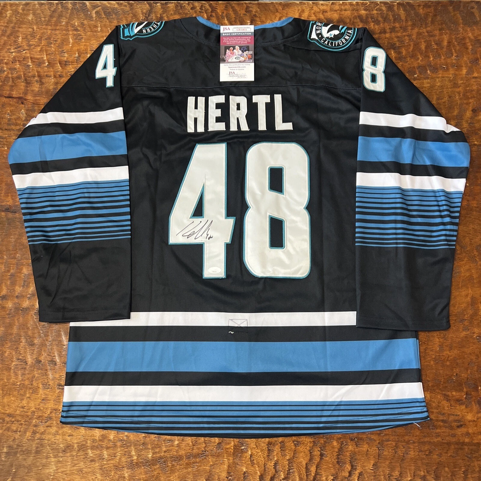Tomas Hertl Signed Custom San Jose Sharks Jersey JSA Coa Autographed