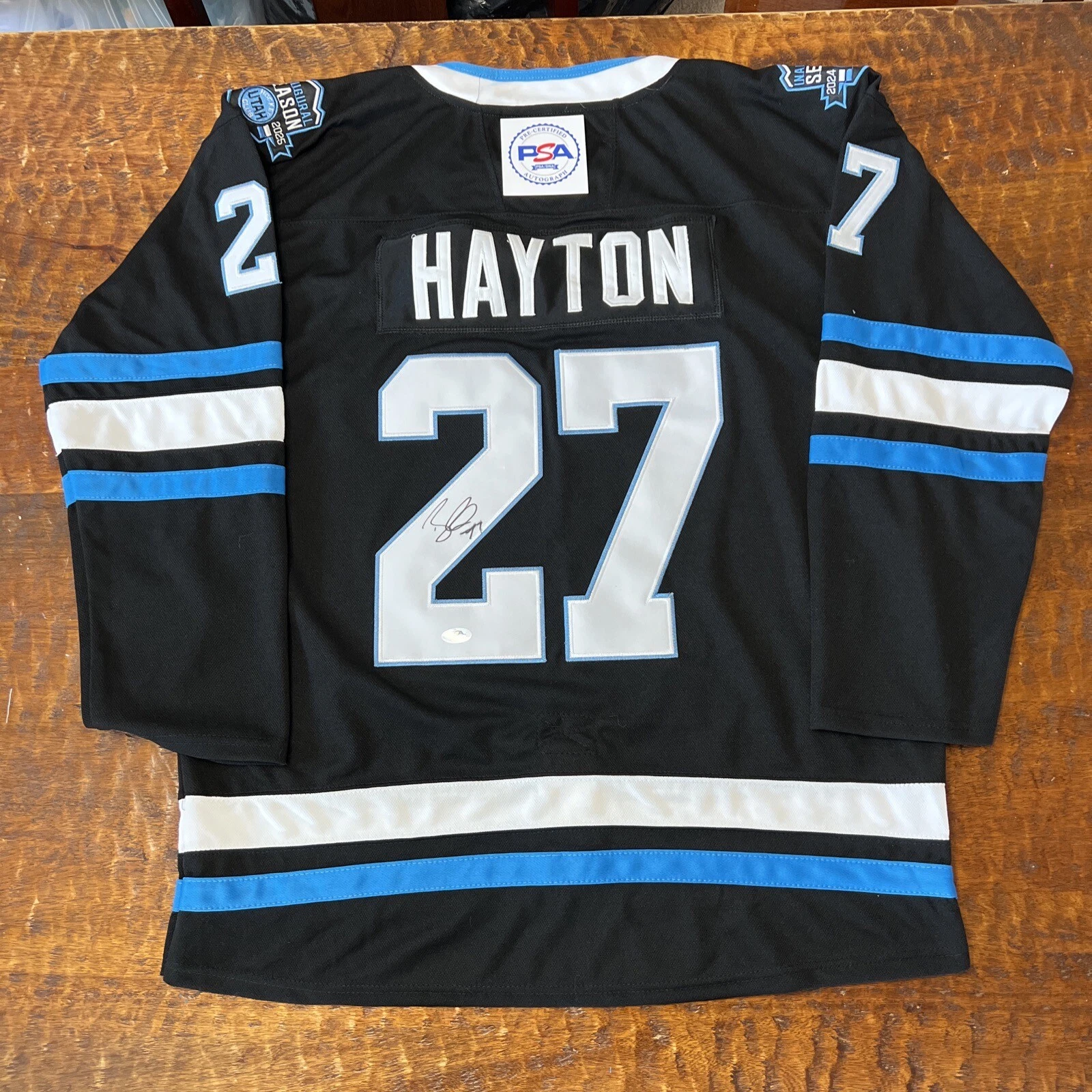 Barrett Hayton Signed Utah Hockey Club Jersey PSA DNA Autographed