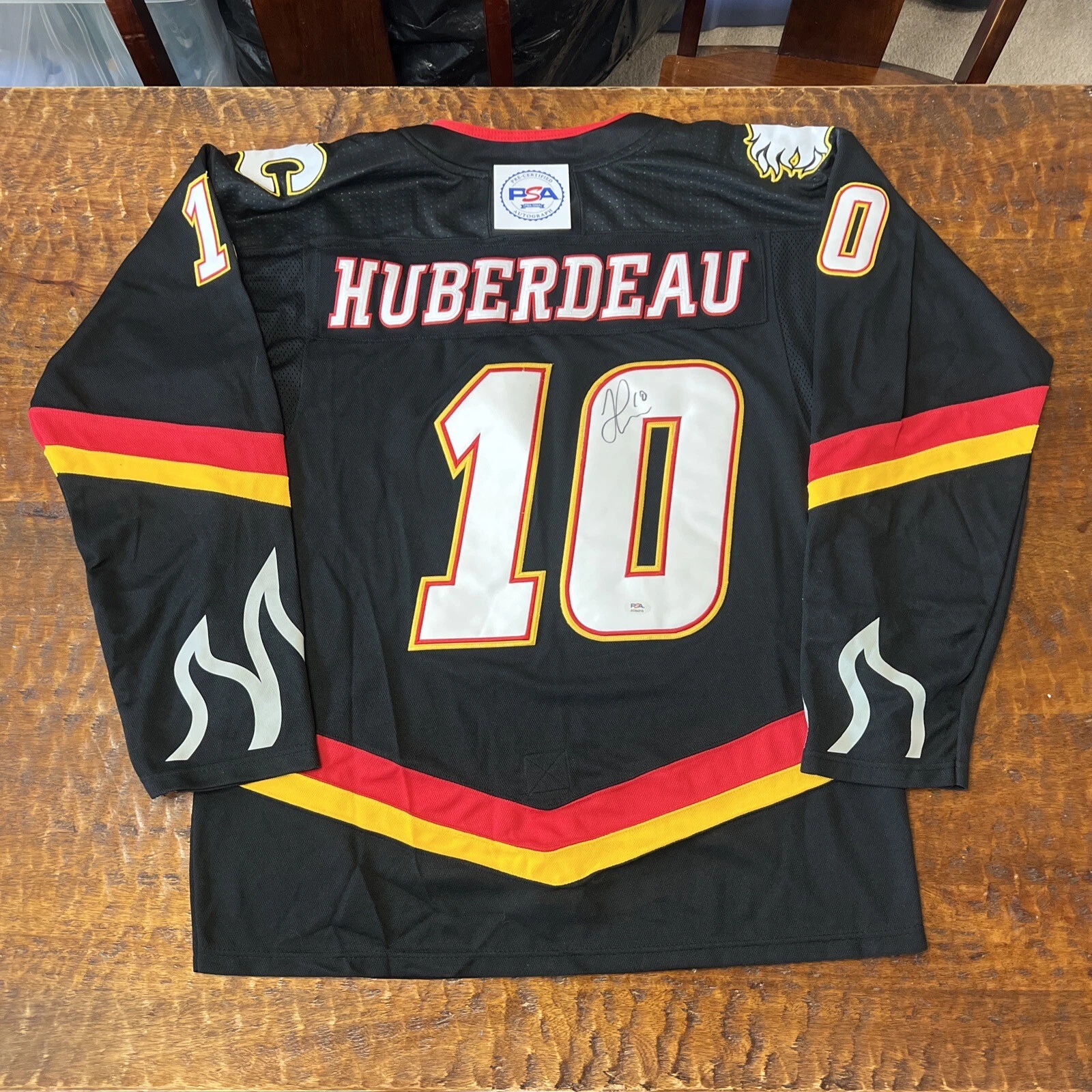Jonathan Huberdeau Signed Calgary Flames Jersey PSA DNA Autographed