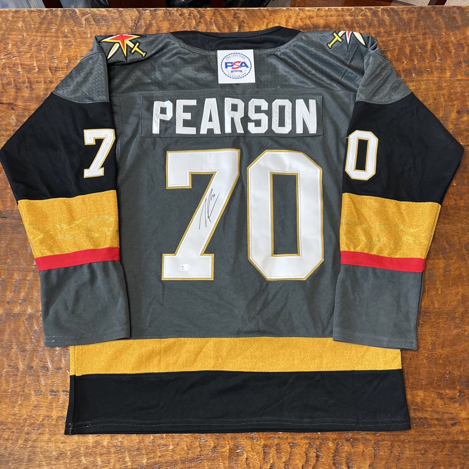 Tanner Pearson Signed Vegas Golden Knights Jersey PSA DNA Autographed