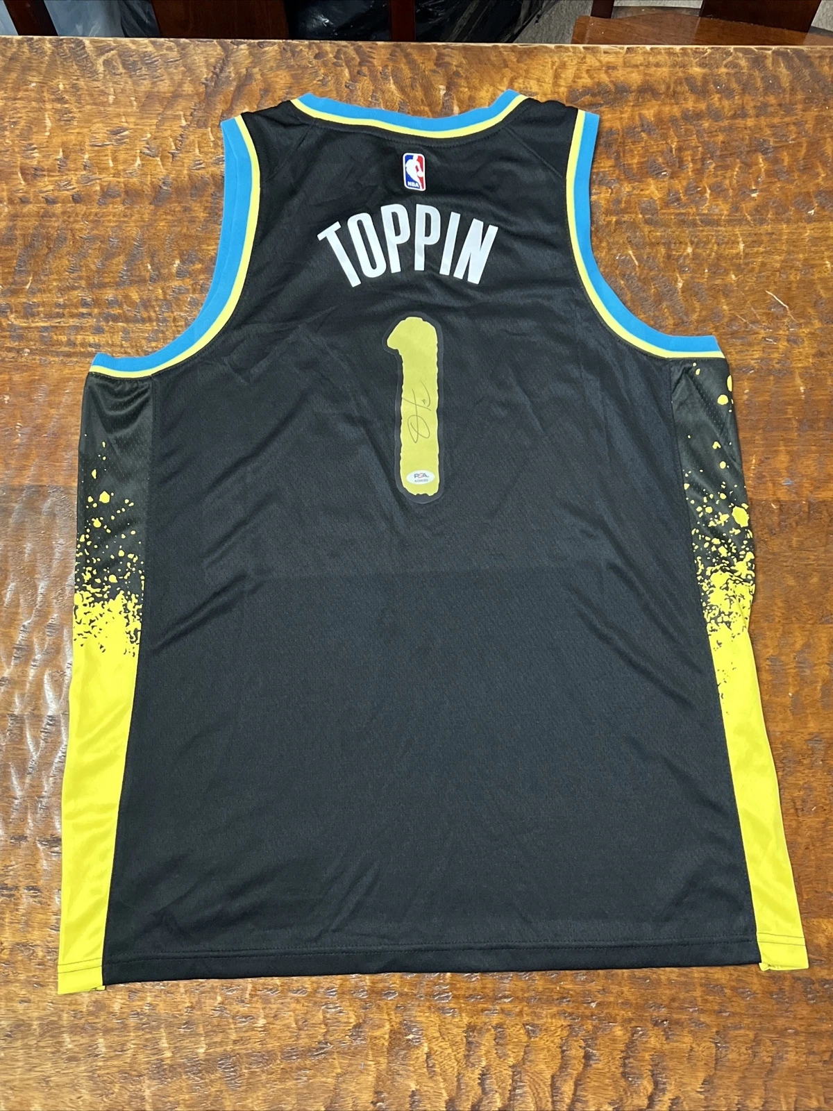 Obi Toppin Signed Indiana Pacers Jersey PSA DNA Autographed