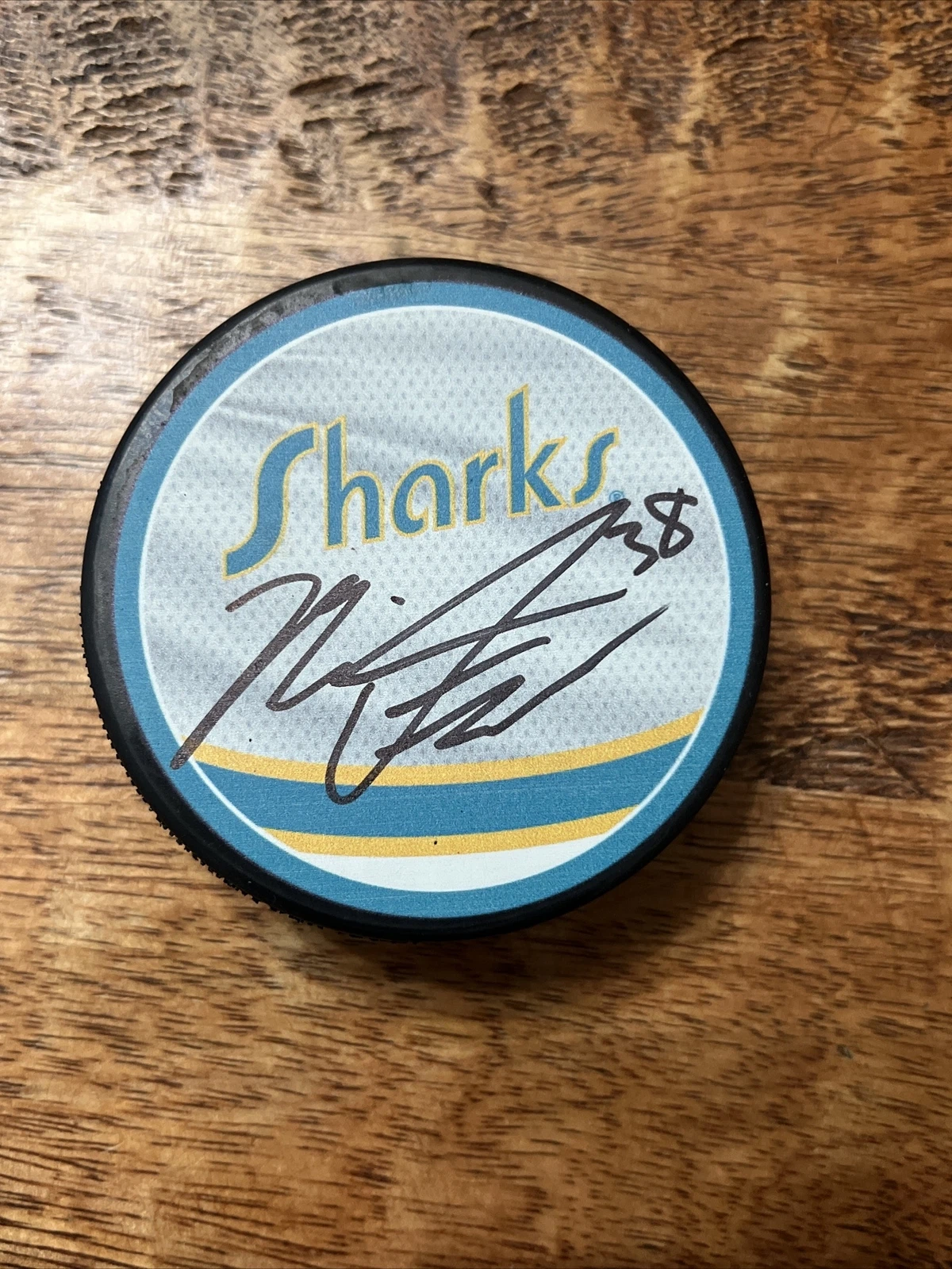 Mario Ferraro Signed San Jose Sharks Puck PSA DNA Autographed