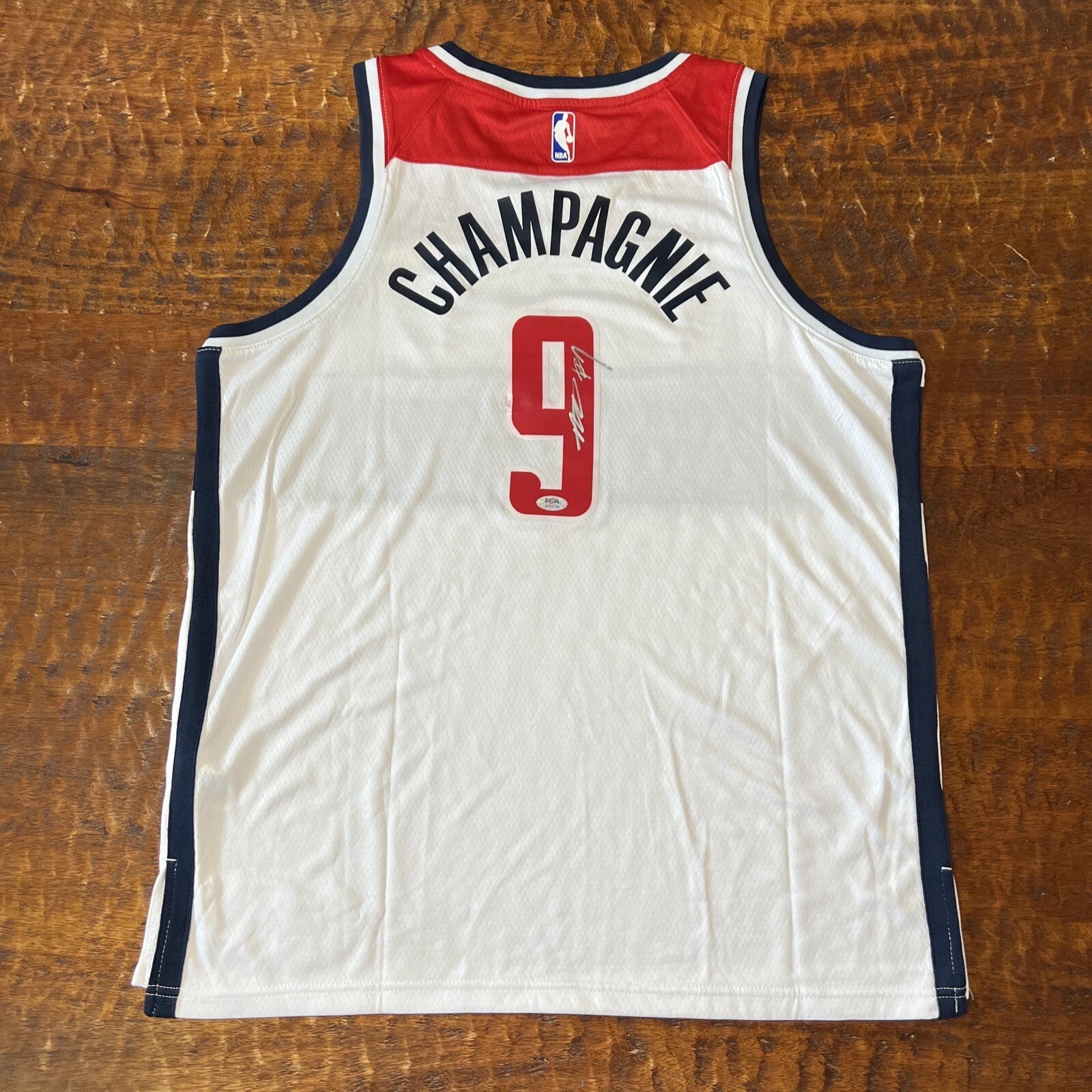 Justin Champagnie Signed Washington Wizards Jersey PSA DNA  Autographed
