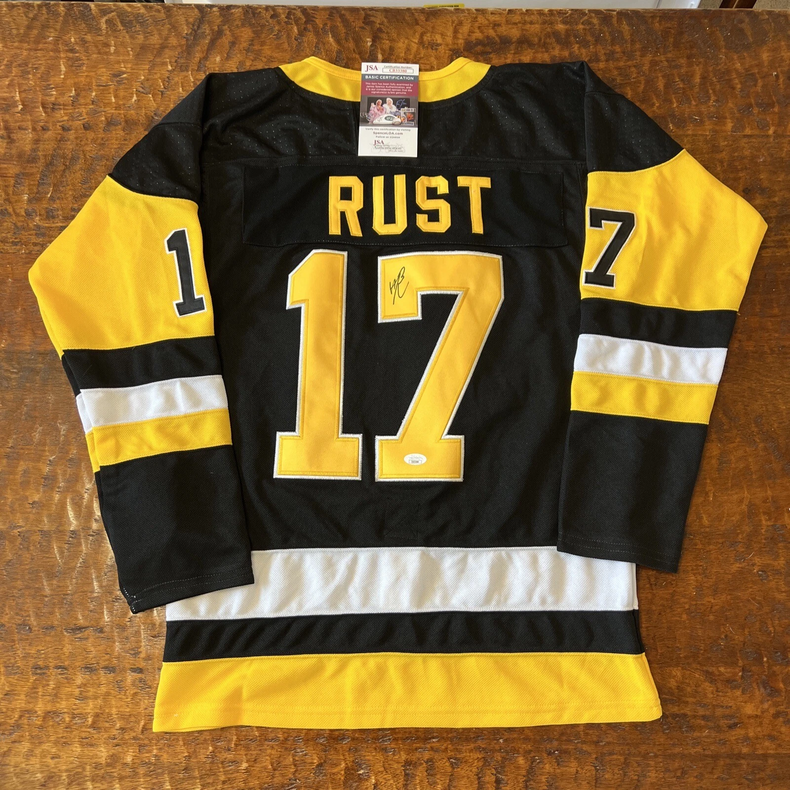 Bryan Rust Signed Pittsburgh Penguins Jersey JSA Coa Autographed