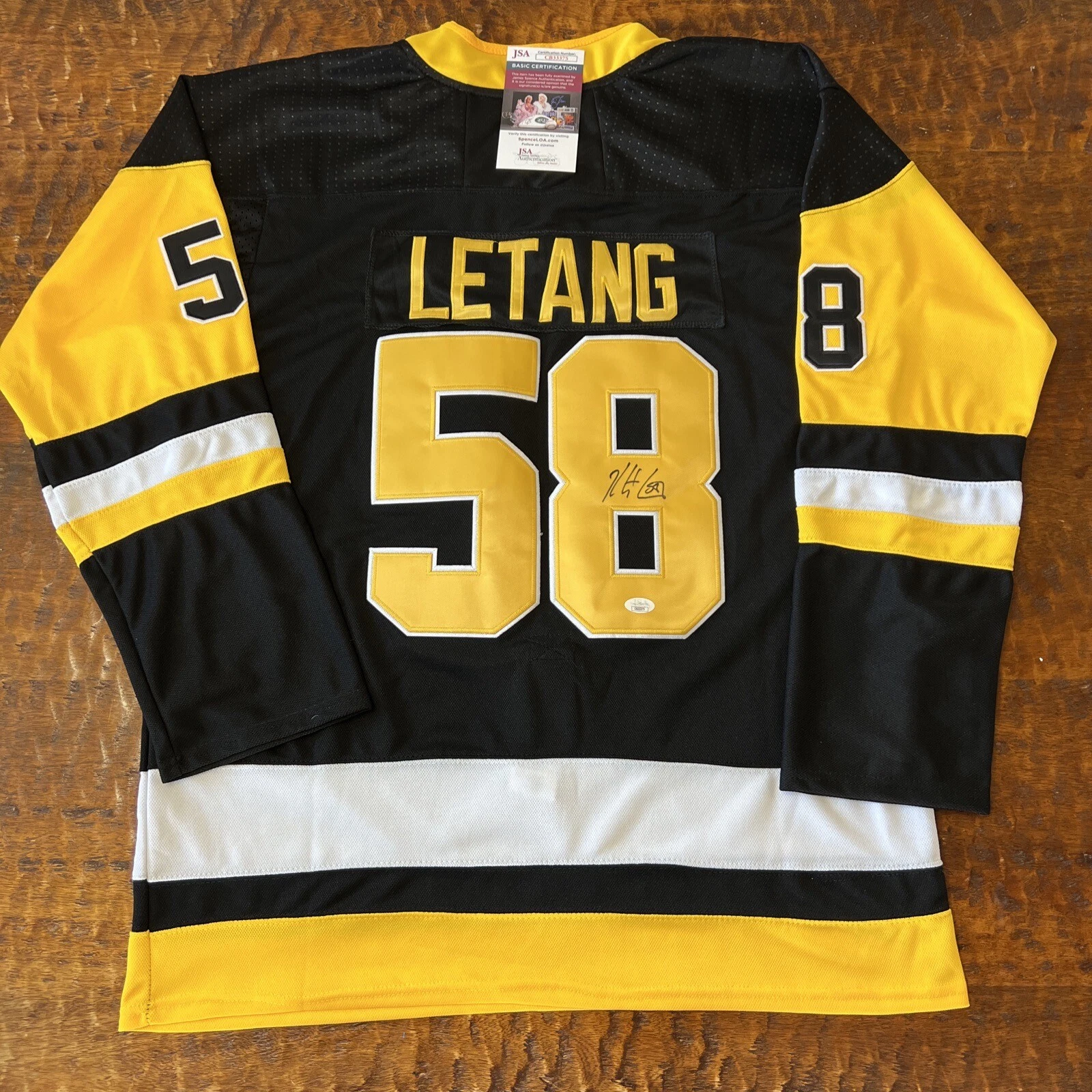 Kris Letang Signed Pittsburgh Penguins Jersey JSA Coa Autographed