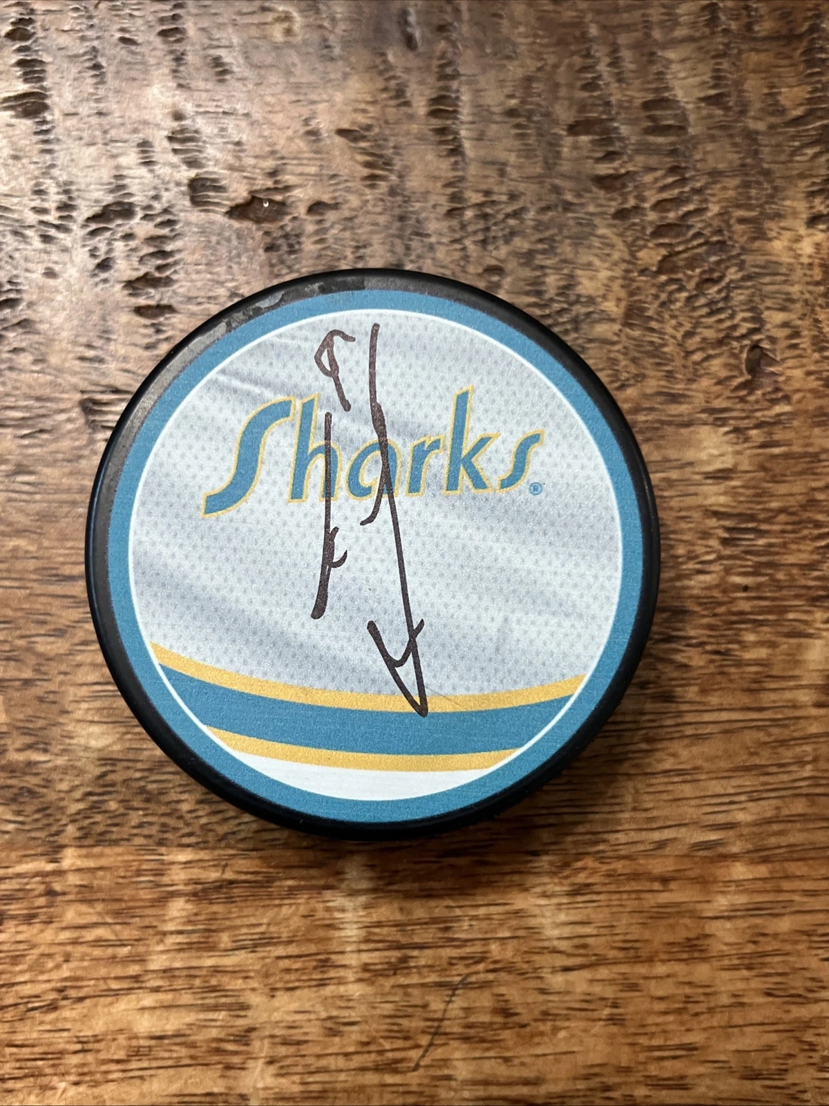 Carl Grundstrom Signed San Jose Sharks Puck JSA Coa Autographed