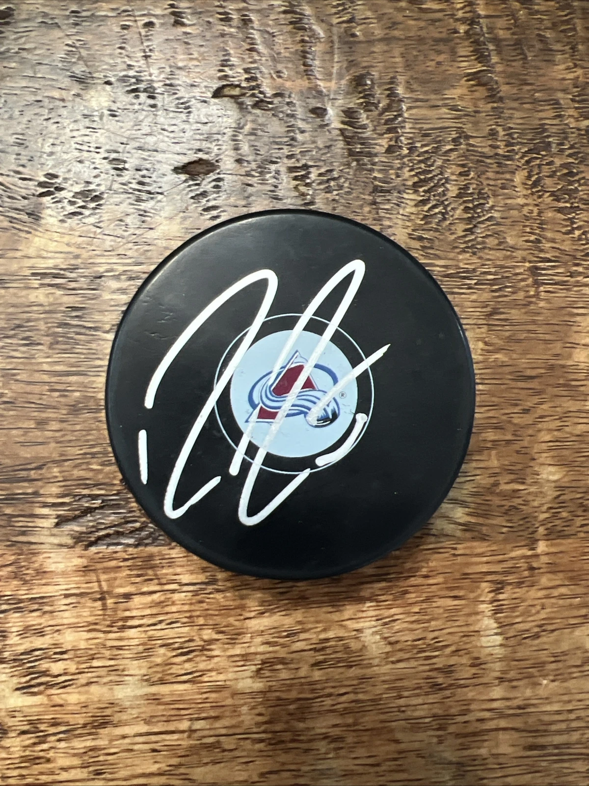 Ross Colton Signed Colorado Avalanche Puck JSA Coa Autographed