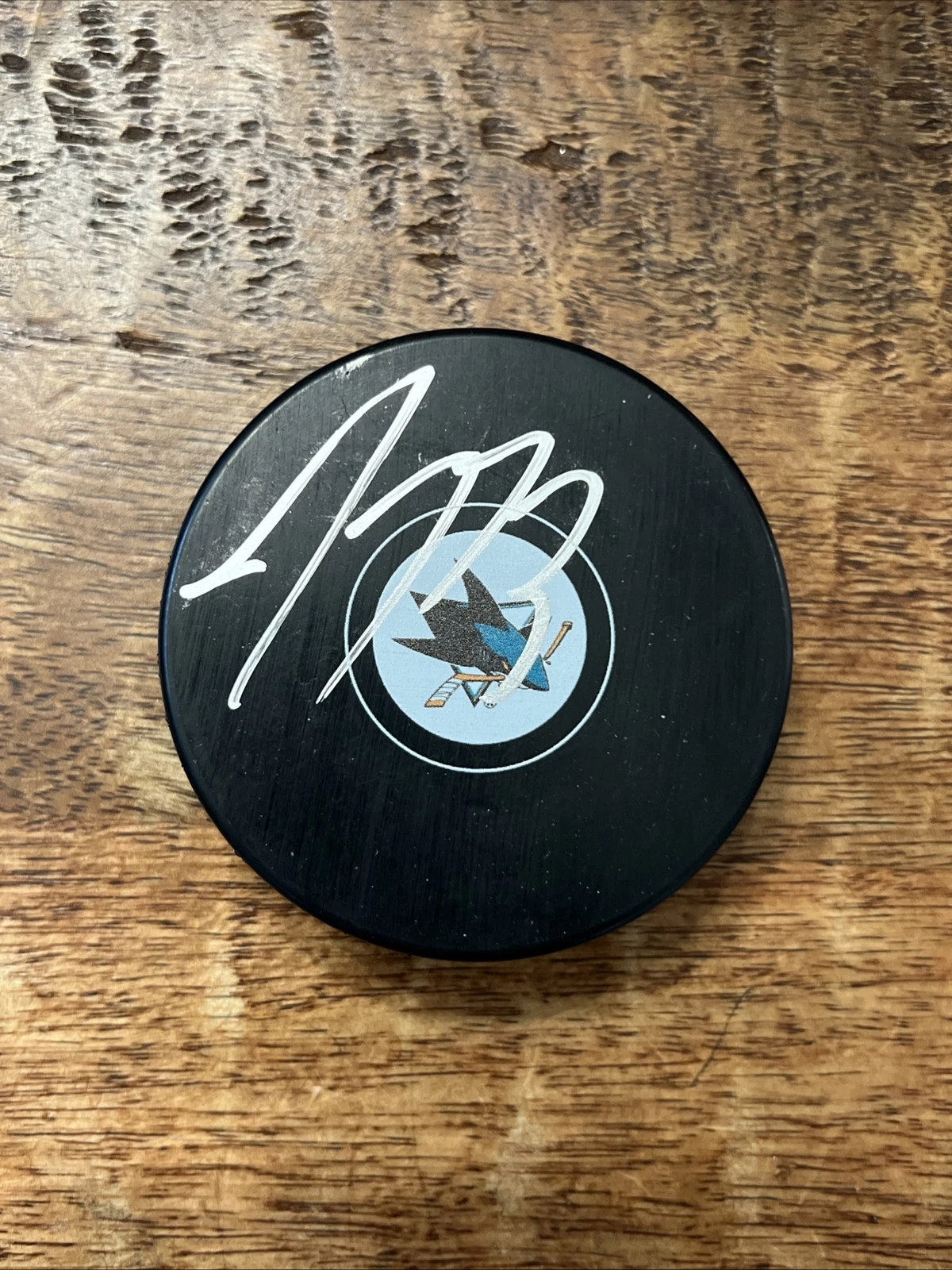 Tyler Toffoli Signed San Jose Sharks Puck JSA Coa Autographed