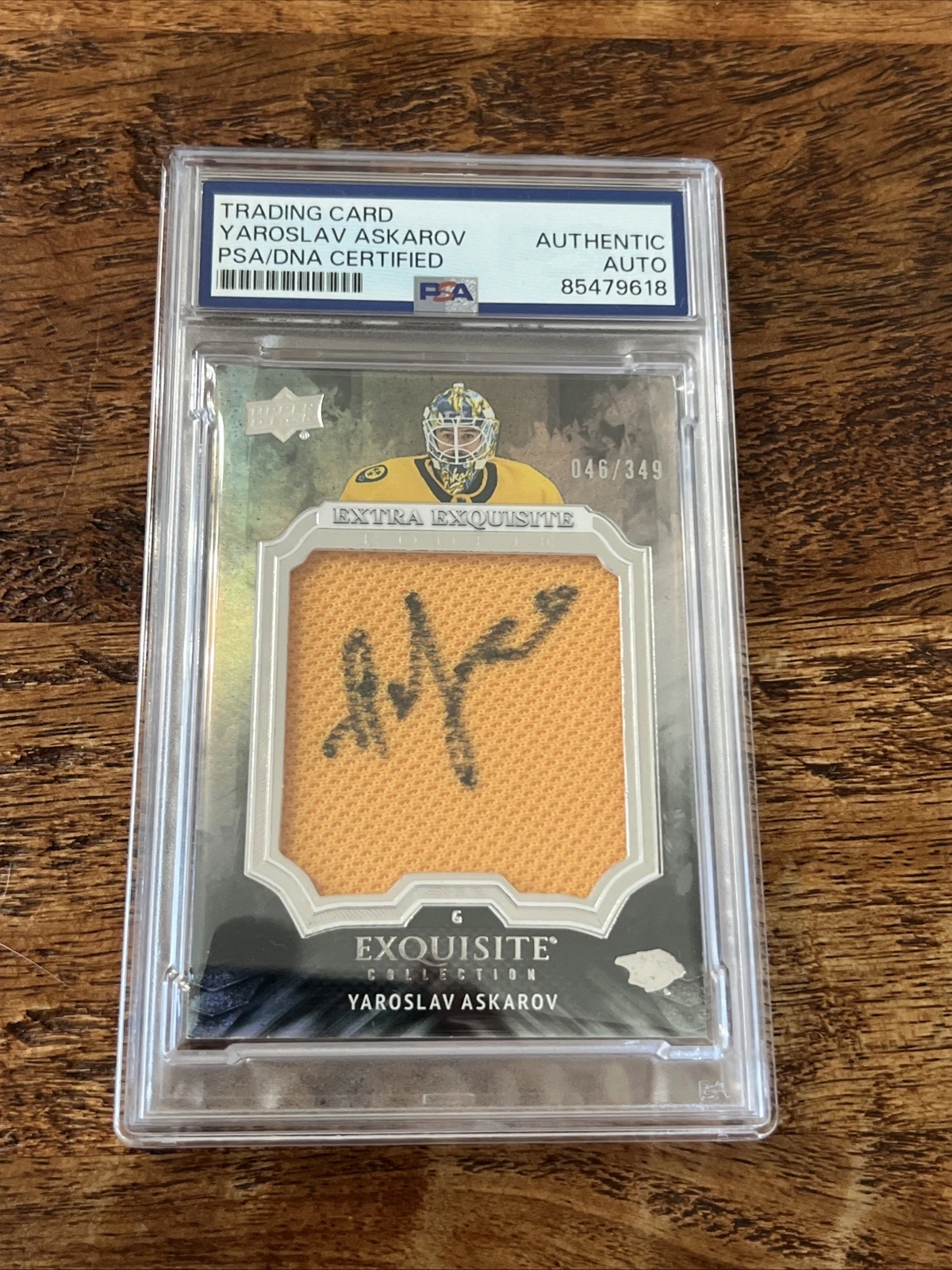 Yaroslav Askarov IP Signed UD Exquisite RC Jersey Card Psa Dna Slab Autographed