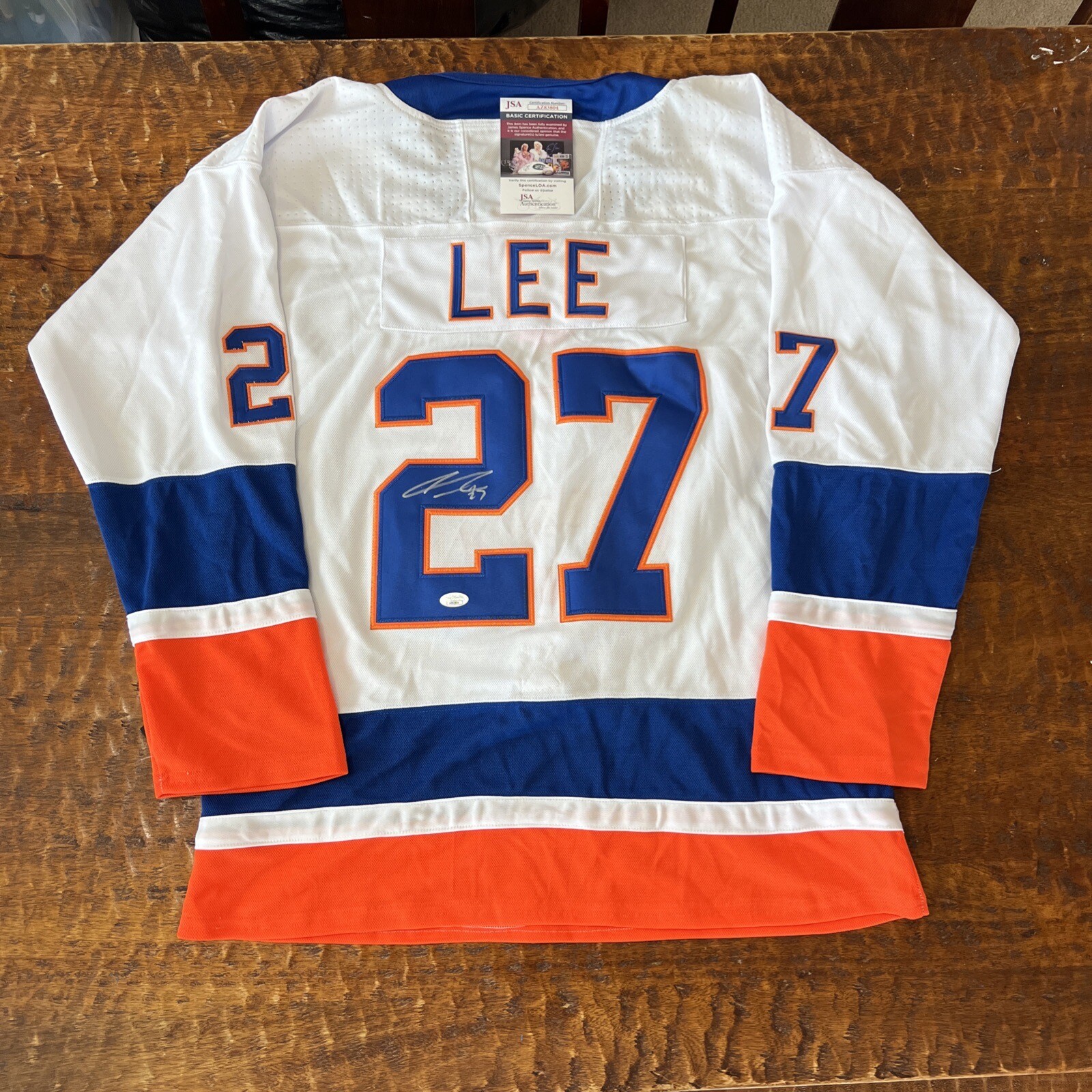 Anders Lee Signed New York Islanders Jersey JSA Coa Autographed
