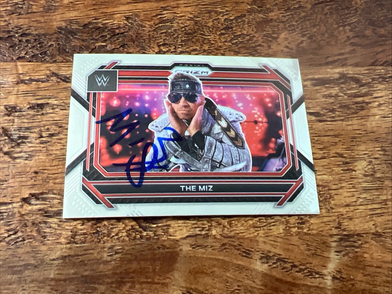 The Miz IP Signed 2023 Panini Prizm Card WWE Autographed
