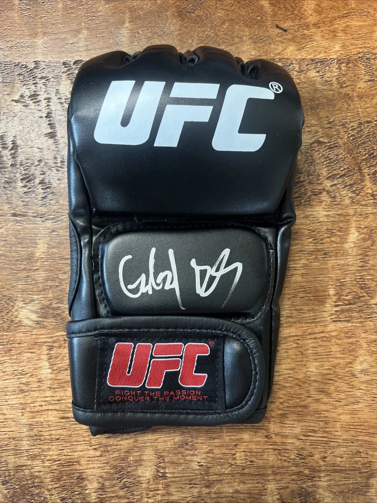 Gilbert Burns Signed UFC MMA Glove JSA Coa Autographed