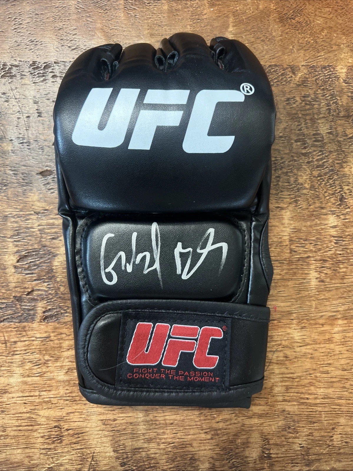 Gilbert Burns Signed UFC MMA Glove JSA Coa Autographed