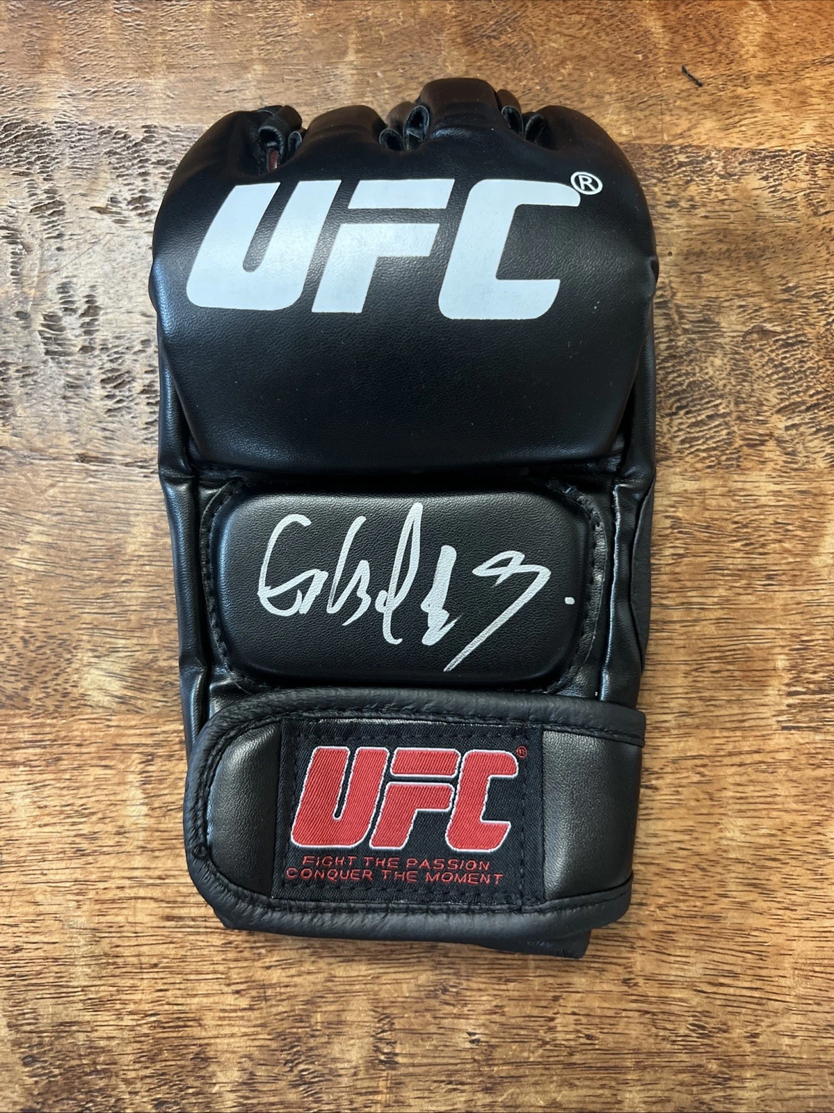 Gilbert Burns Signed UFC MMA Glove JSA Coa Autographed