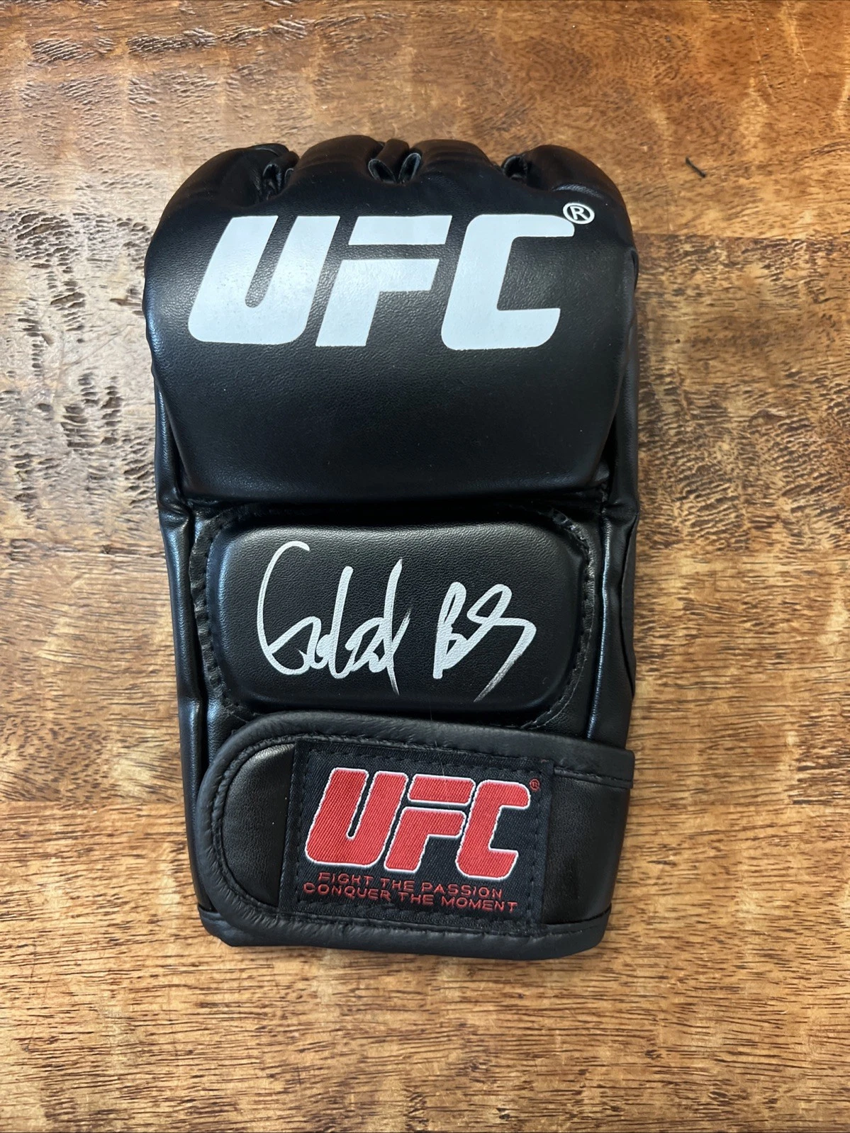 Gilbert Burns Signed UFC MMA Glove JSA Coa Autographed