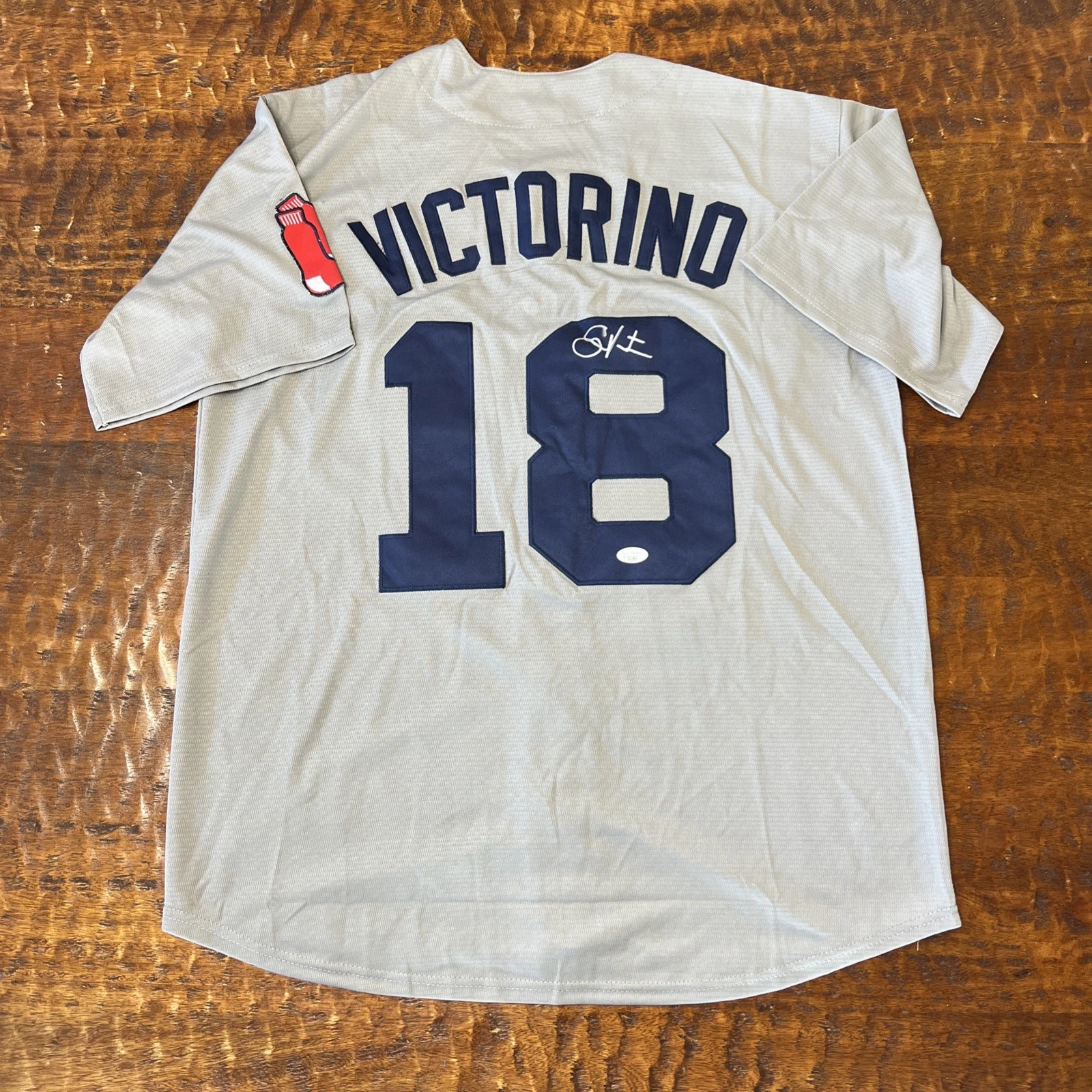 Shane Victorino Signed Boston Red Sox Jersey JSA Coa Autographed