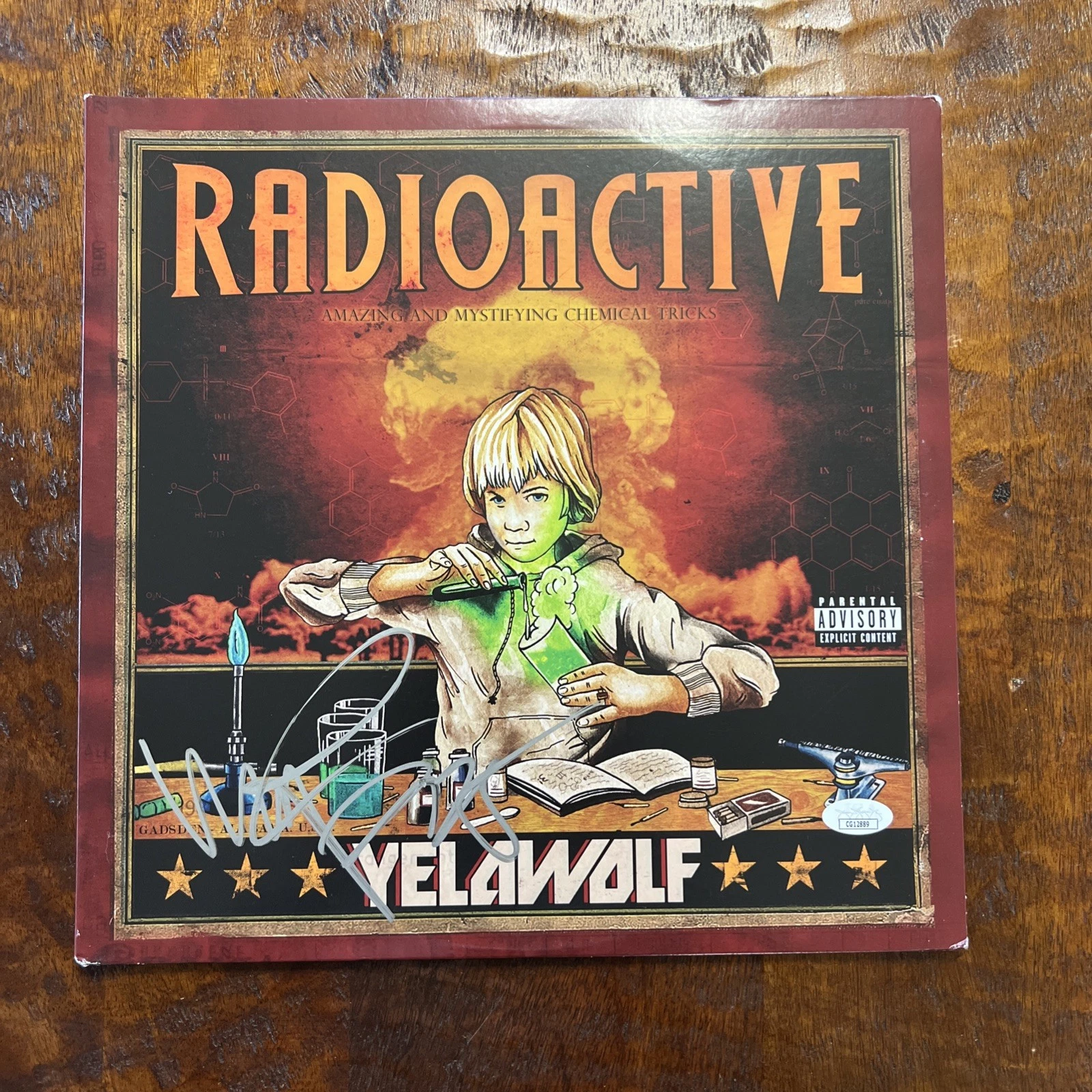 Yelawolf Signed Radioactive Vinyl Record LP JSA Coa Autographed Slumerican