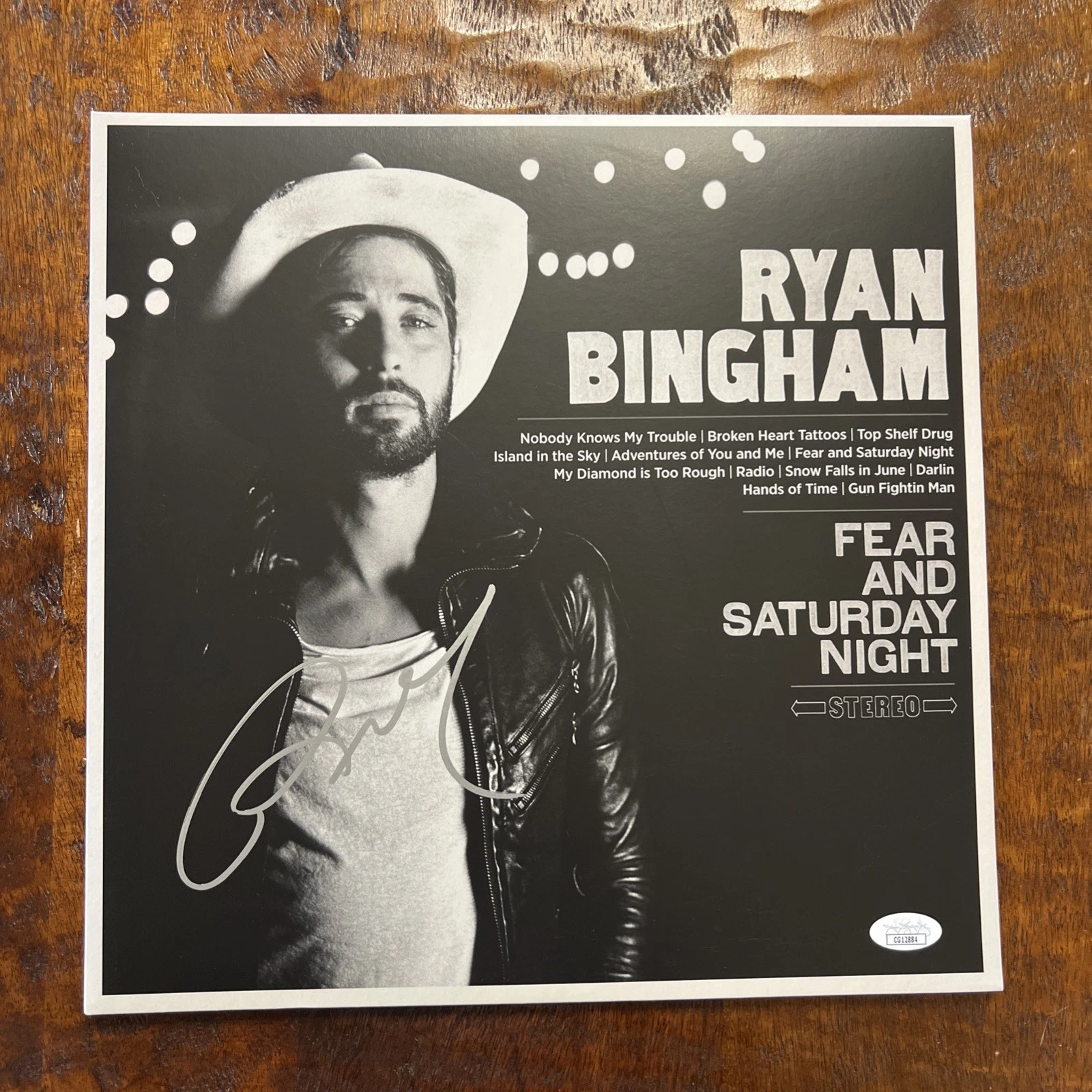 Ryan Bingham Signed Fear And Saturday Night Vinyl Record LP JSA Coa Autographed