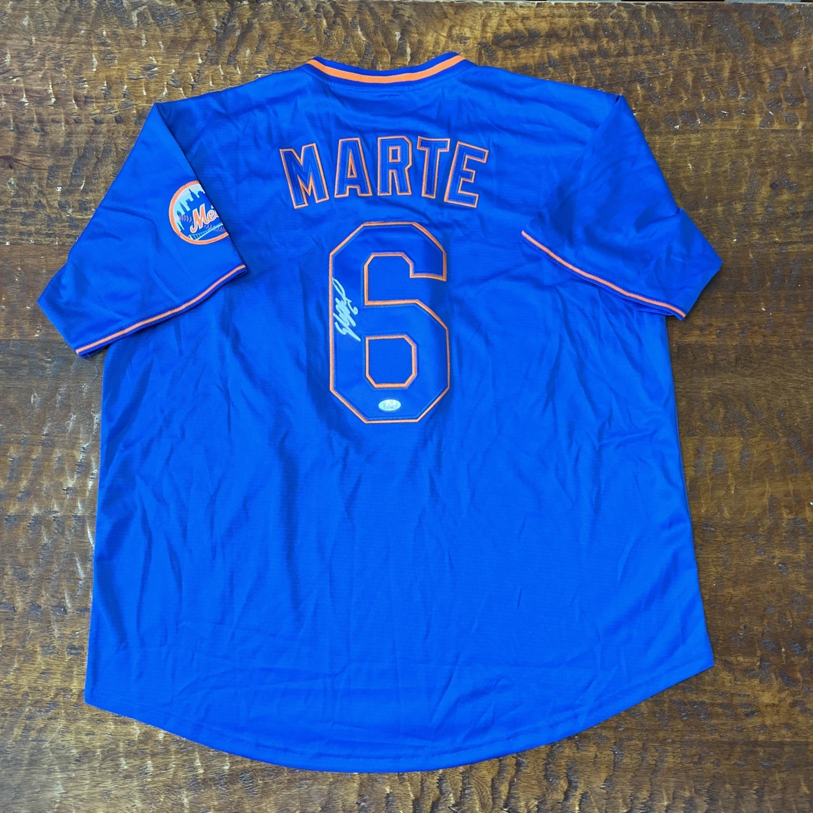 Starling Marte Signed New York Mets Jersey JSA Coa Autographed