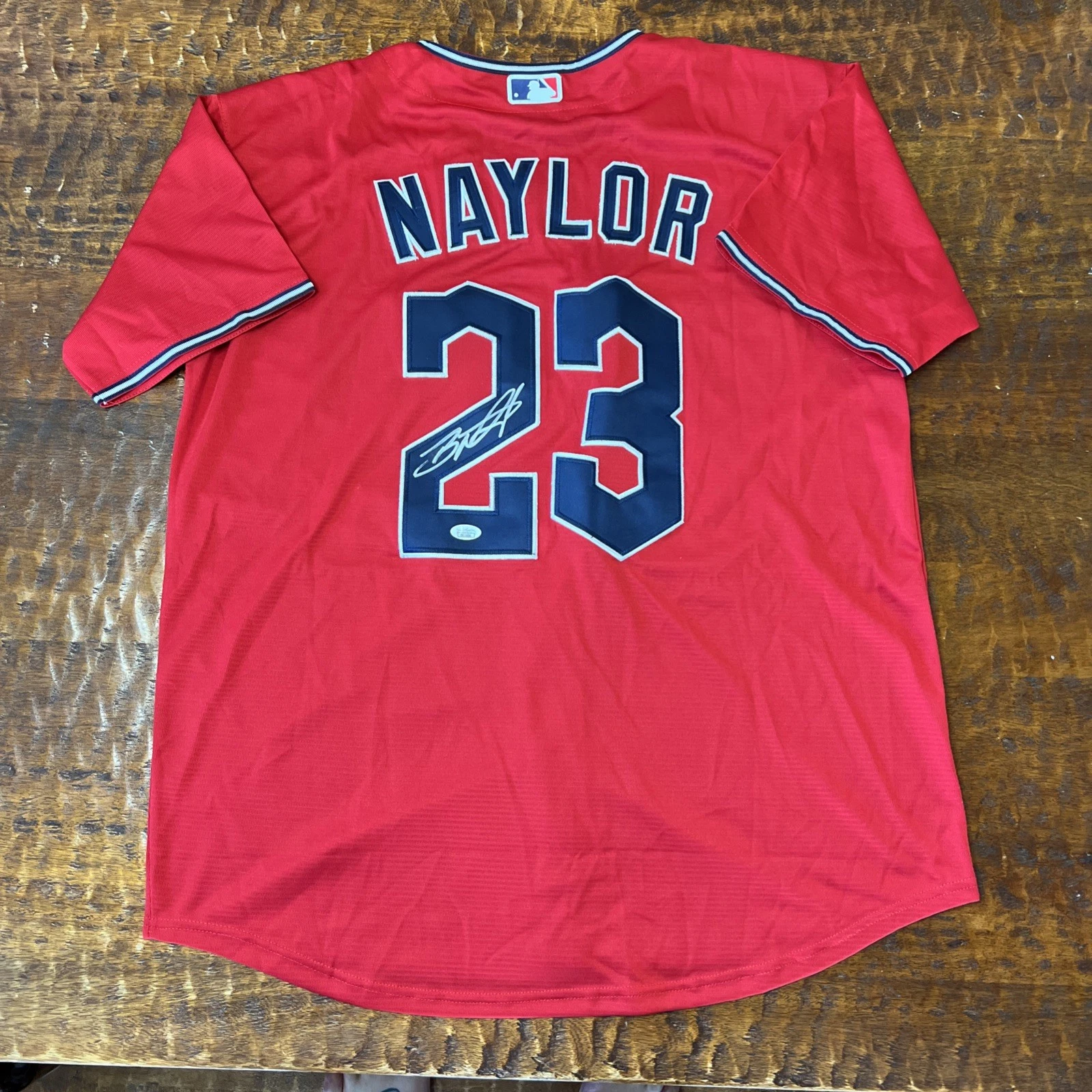 Bo Naylor Signed Cleveland Guardians Jersey JSA Coa Autographed