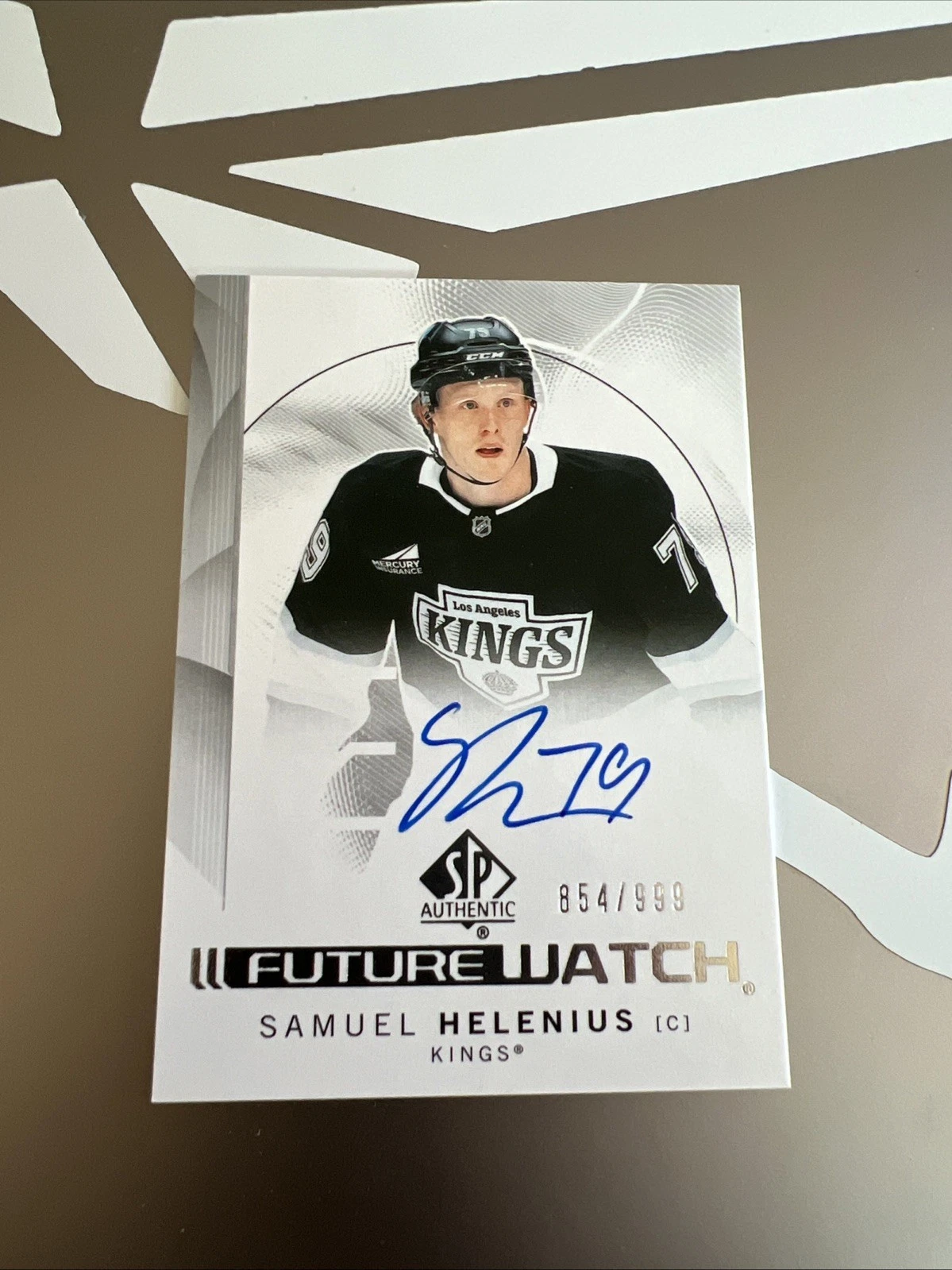2024-25 SP Authentic Future Watch Auto Samuel Helenius /999 #198 Kings