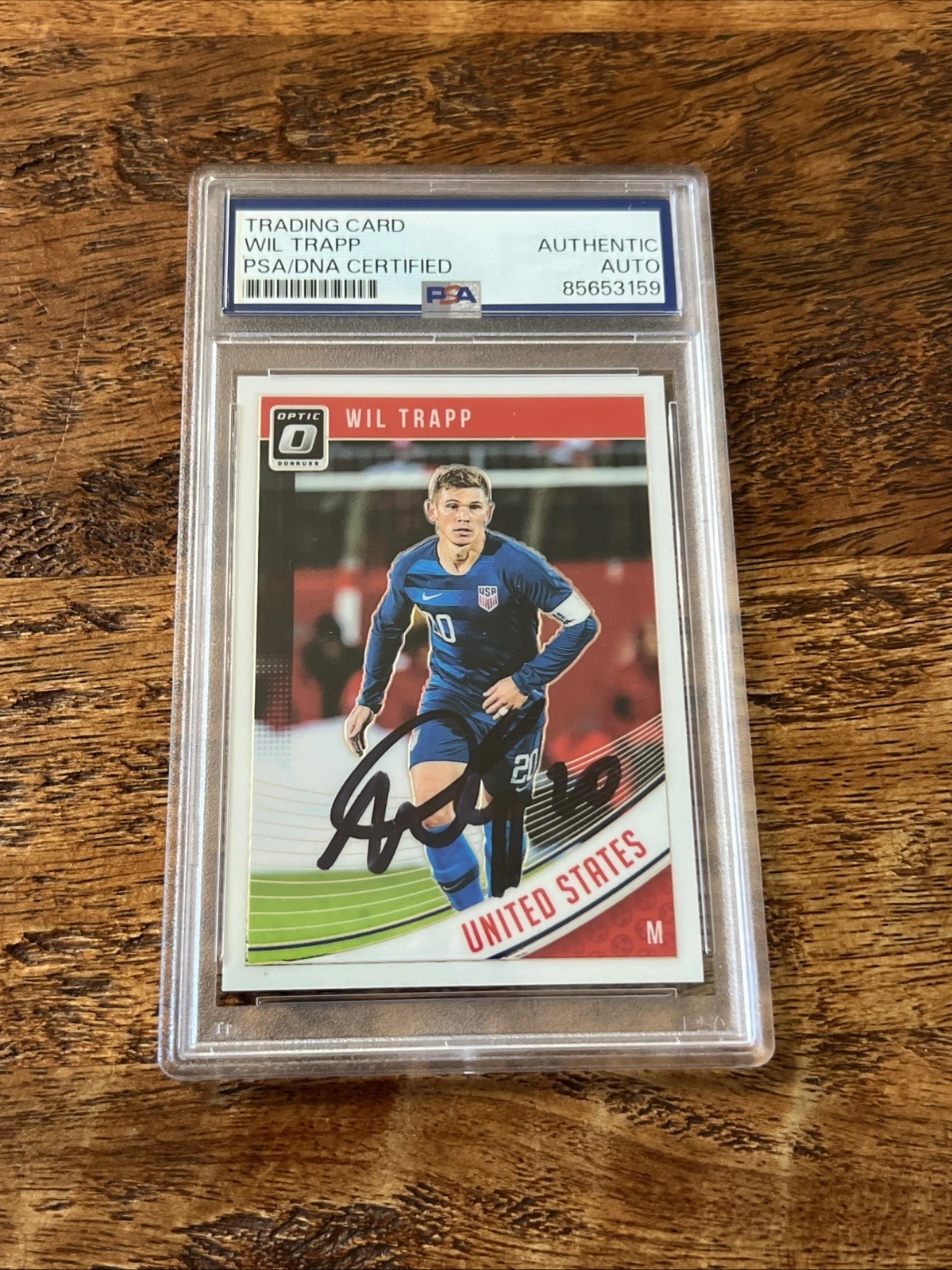 Wil Trapp IP Signed Optic Card Psa Dna Coa Slab Autographed USA Soccer