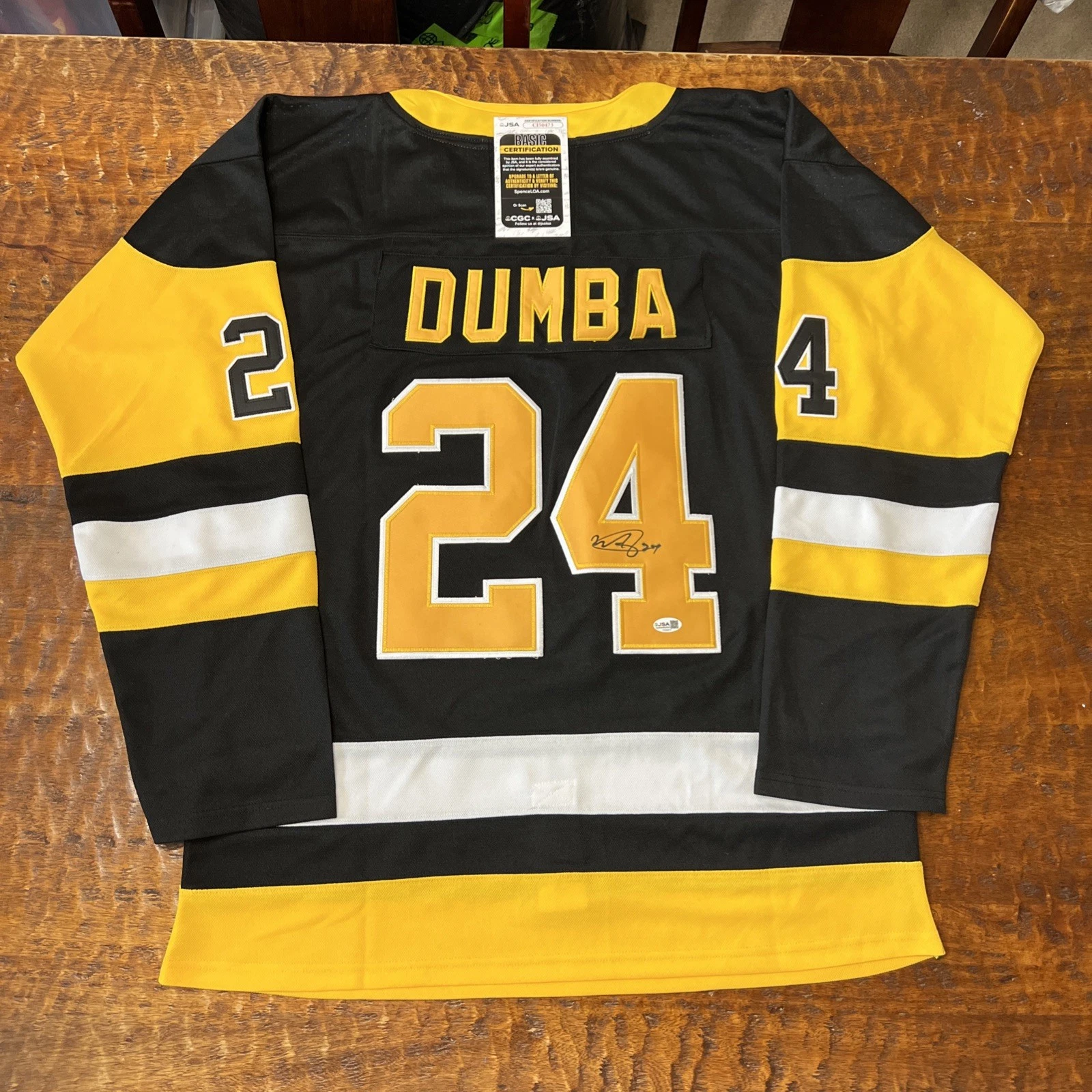 Matt Dumba Signed Pittsburgh Penguins Jersey JSA Coa Autographed