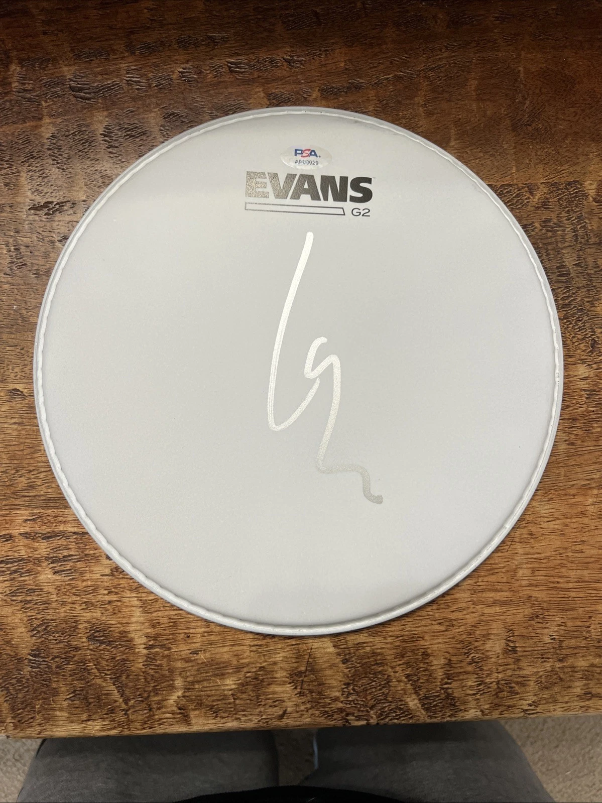 Lars Ulrich Signed Evans 10” Drumhead PSA DNA Autographed Metallica