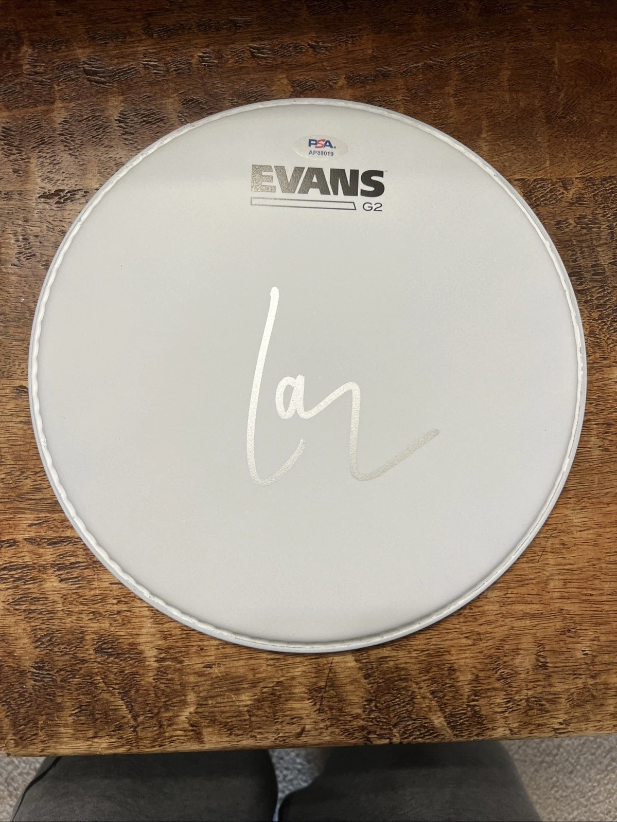 Lars Ulrich Signed Evans 10” Drumhead PSA DNA Autographed Metallica