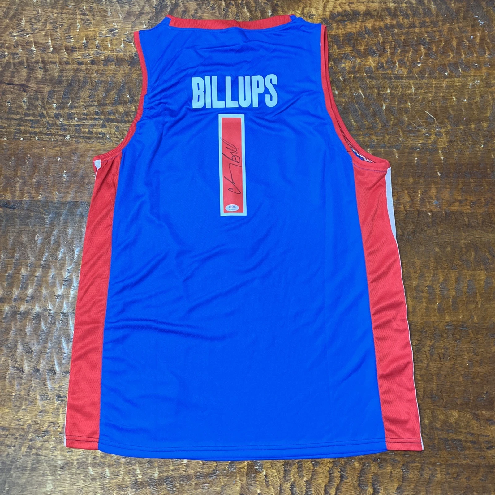 Chauncey Billups Signed Detroit Pistons Jersey PSA DNA Autographed