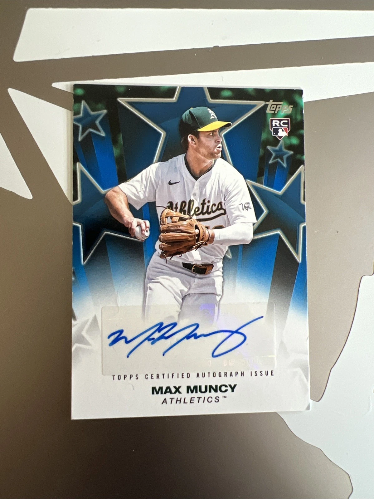 2025 Topps Update Max Muncy Baseball Stars Auto Blue /150 RC Athletics #BSAU-MMU