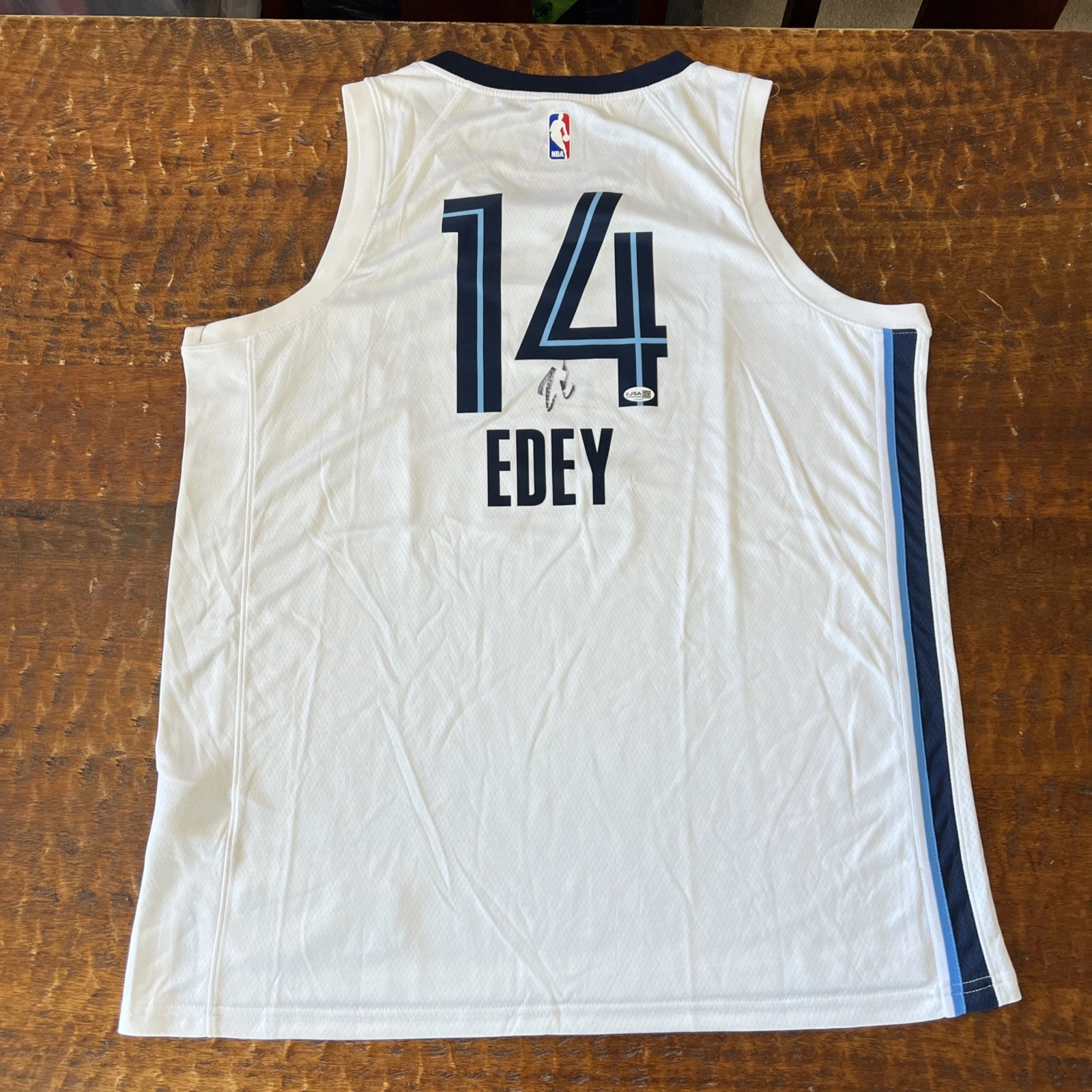 Zach Edey Signed Memphis Grizzlies Jersey JSA Coa Autographed