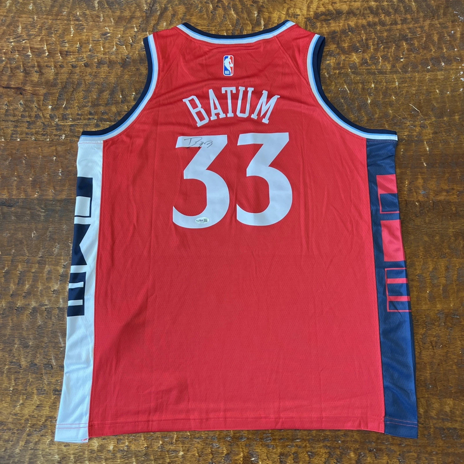Nicolas Batum Signed Los Angeles Clippers Jersey JSA Coa Autographed