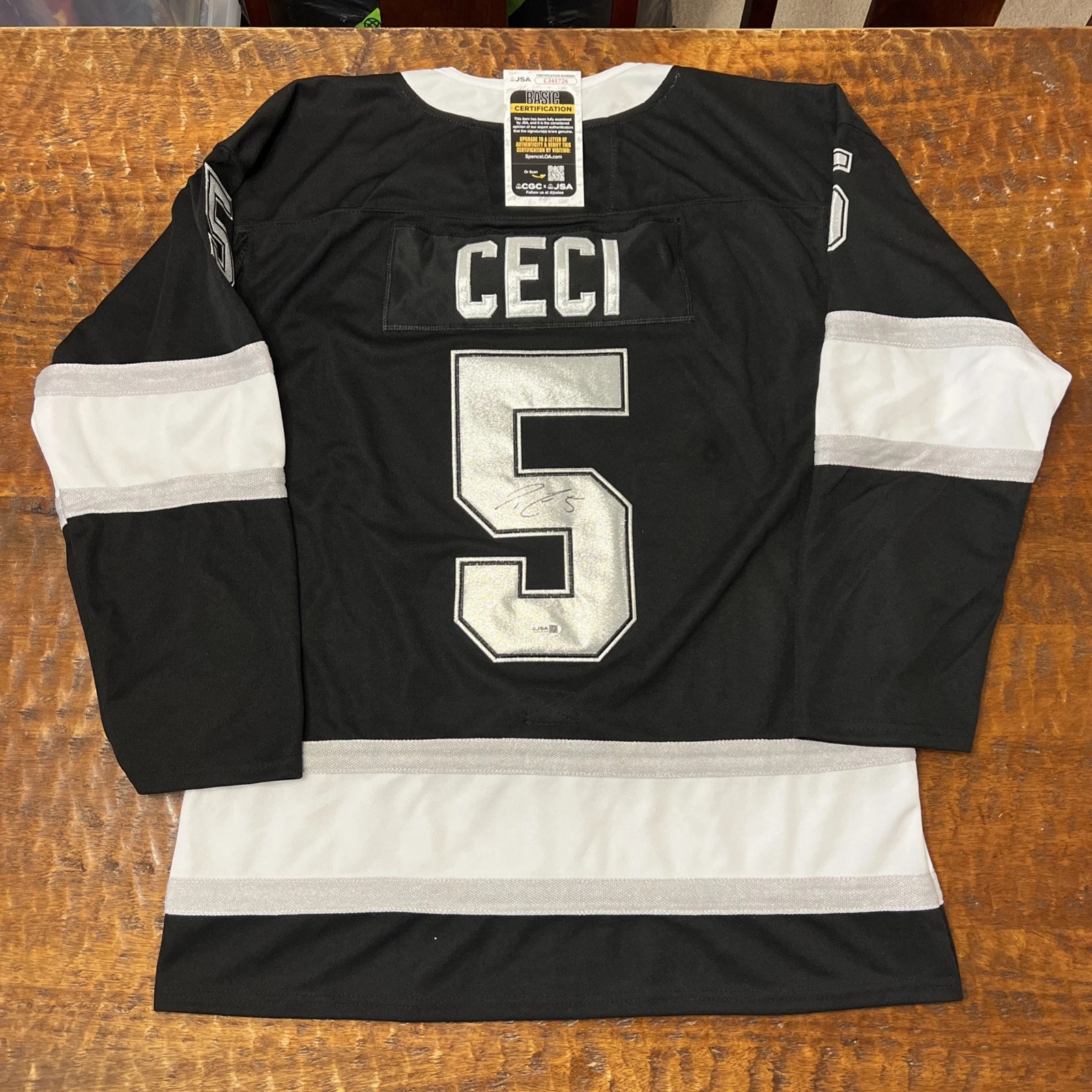 Cody Ceci Signed Los Angeles Kings Jersey JSA Coa Autographed