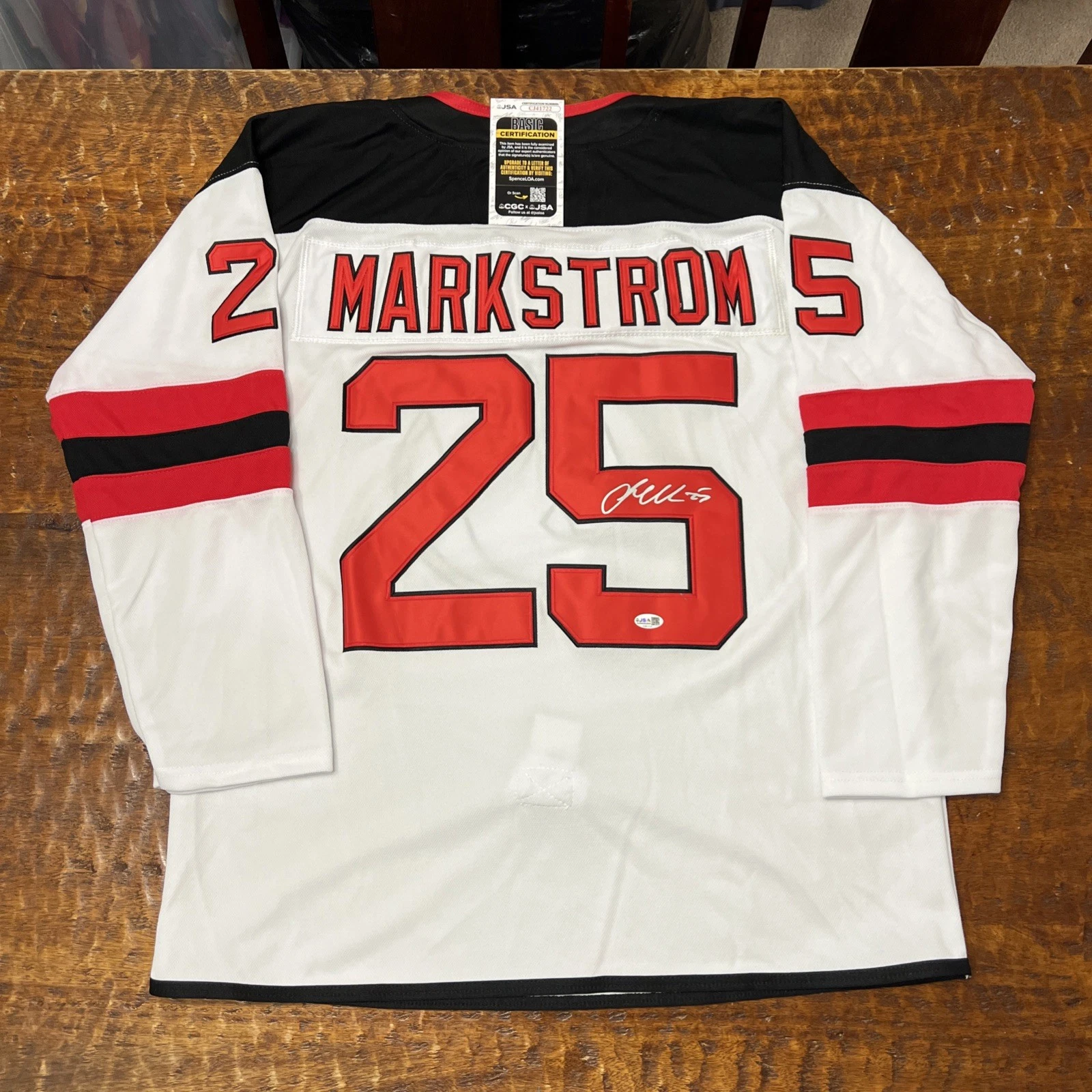 Jacob Markstrom Signed New Jersey Devils Jersey JSA Coa Autographed