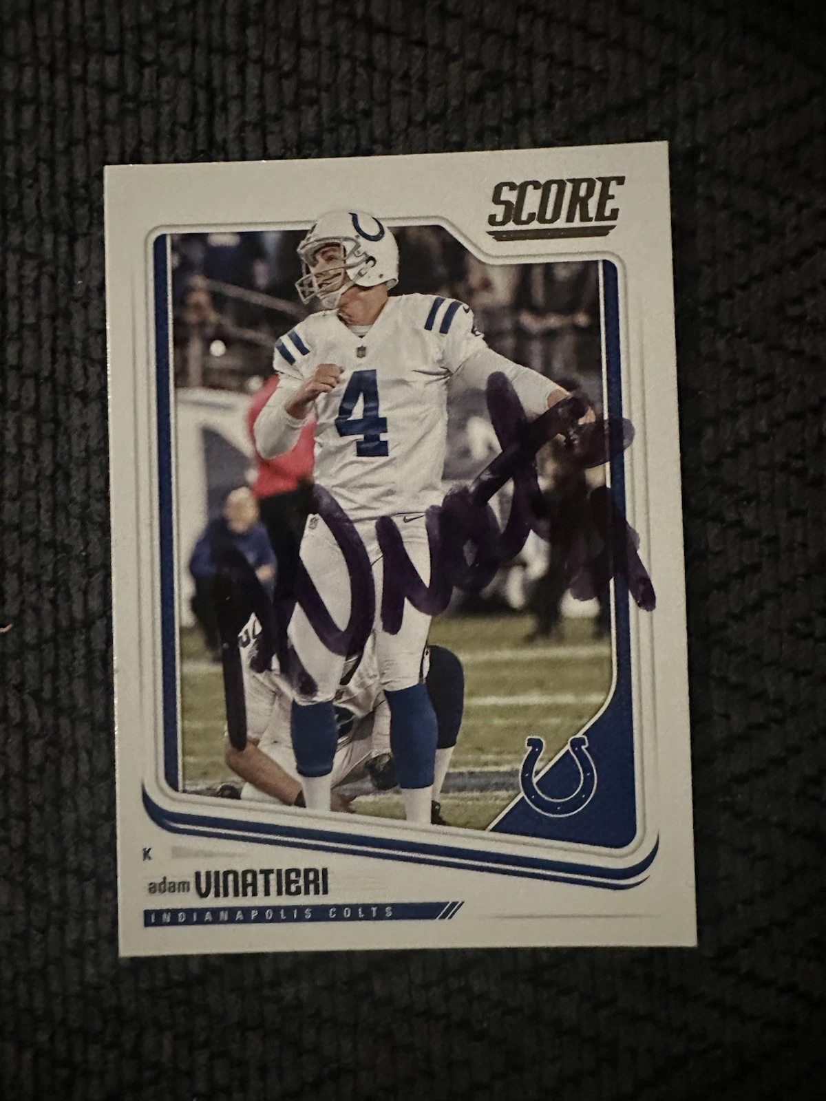Adam Vinatieri  Colts Signed Trading Card Autographed